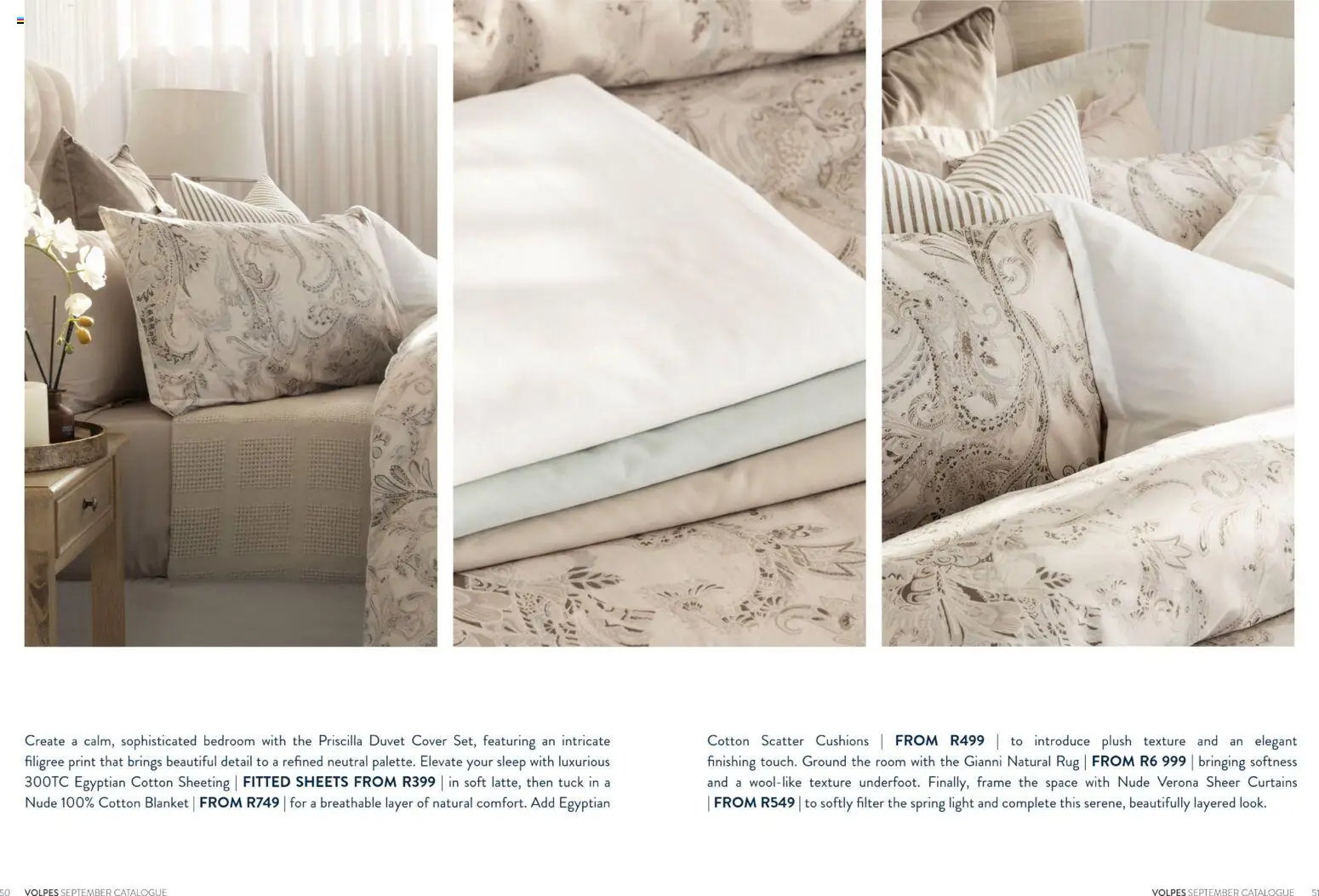 New Volpes catalogue – valid from 01/09/2026 | Page: 50 | Products: Duvet, Frame, Blanket, Light