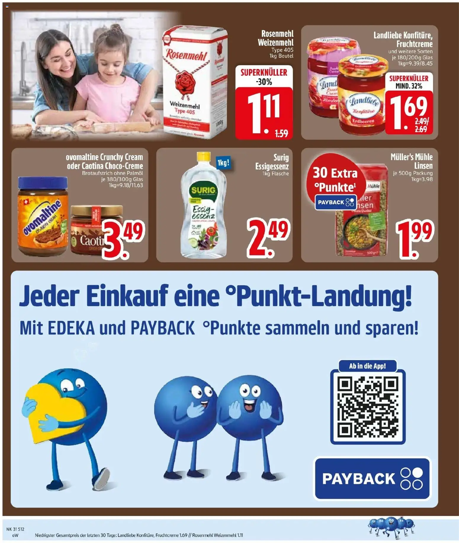 Edeka prospekt Friedberg – gültig ab 27.07.2026 | Seite: 14 | Produkte: Ovomaltine, Mühle, Weizenmehl, Erdbeeren