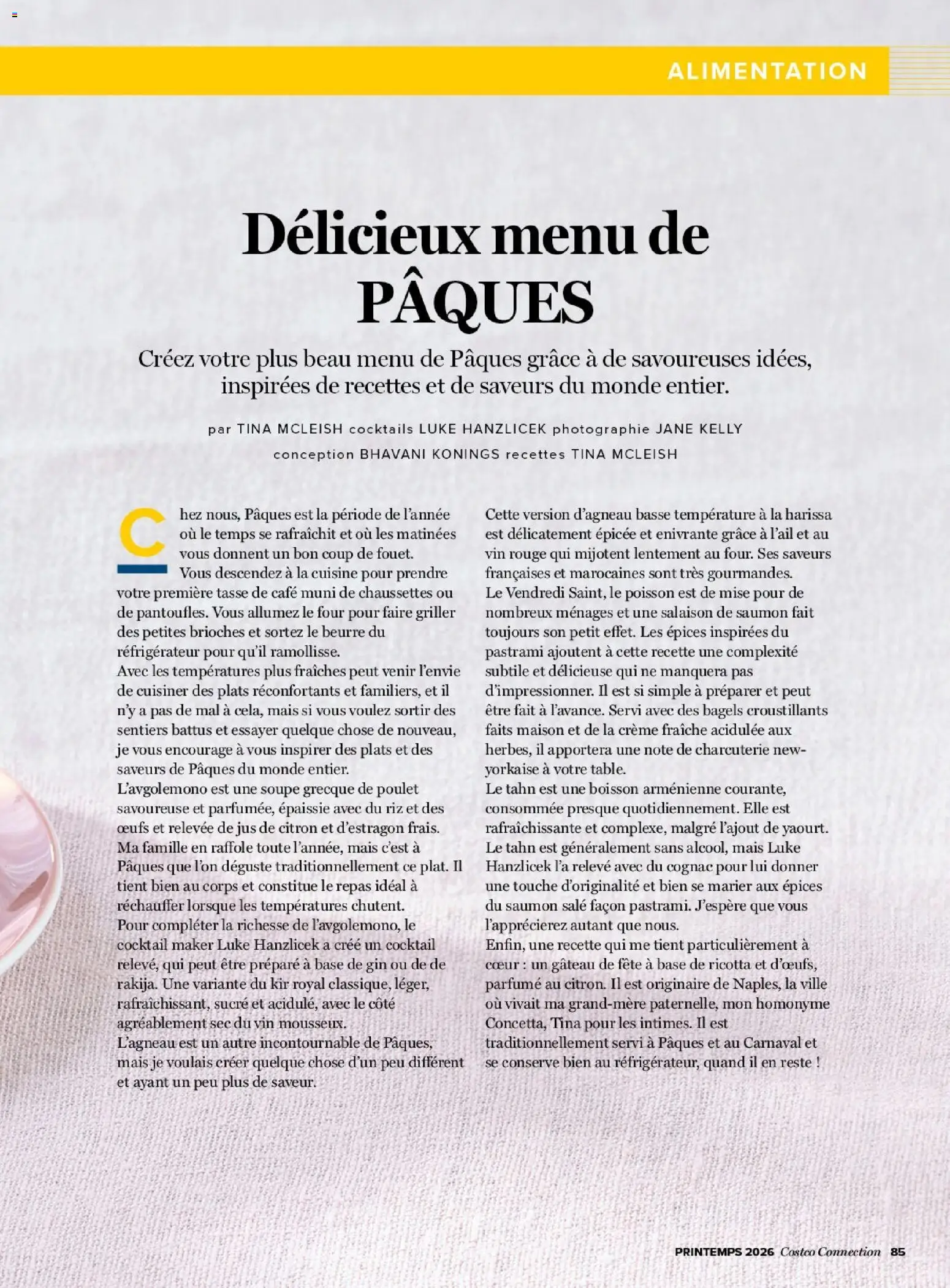 {H1} | Page: 85 | Produits: Four, Jus, Crème fraiche, Crème