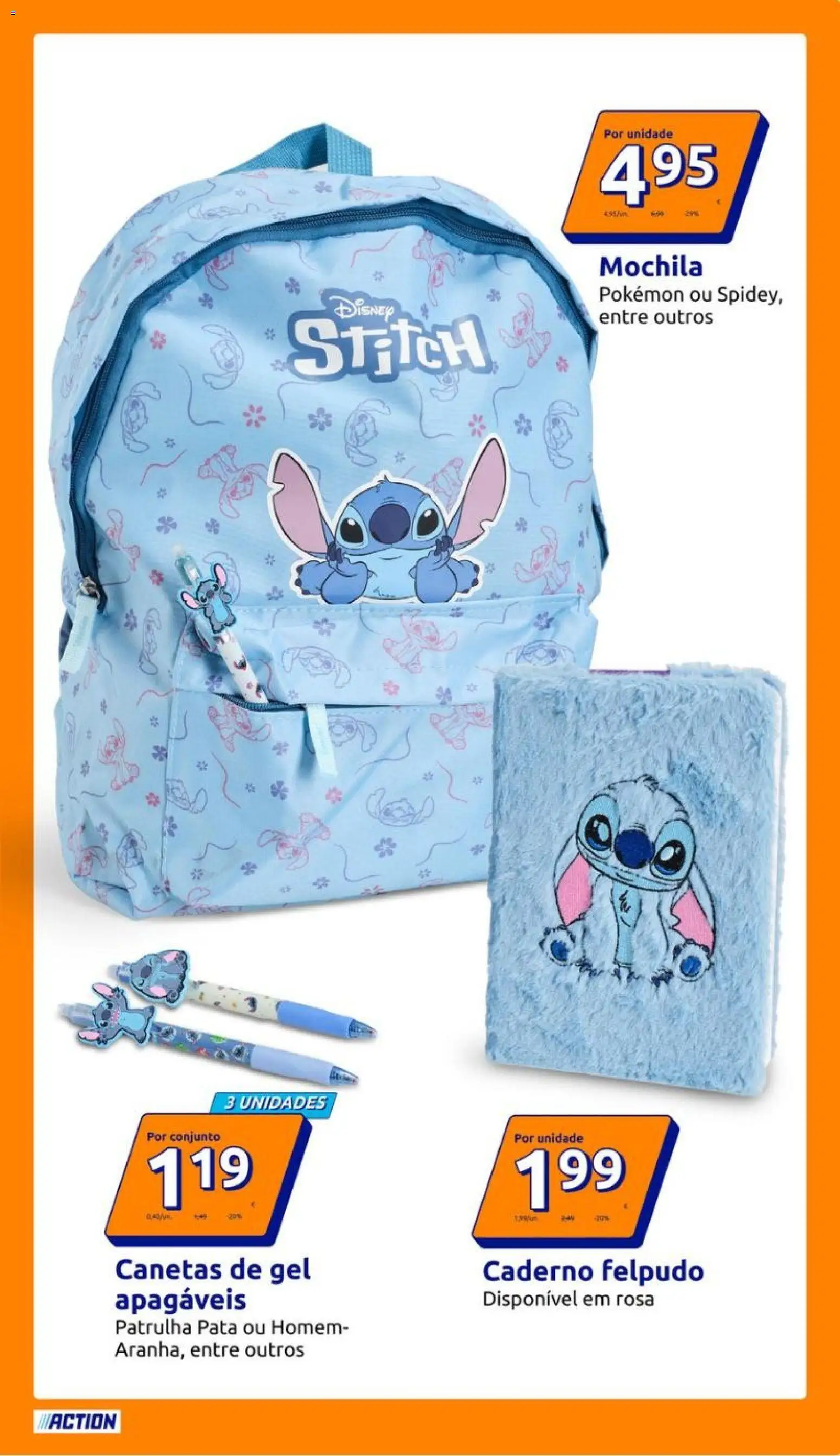 Action folheto │ válido de 24/06/2026 | Página: 7 | Produtos: Mochila, Caderno