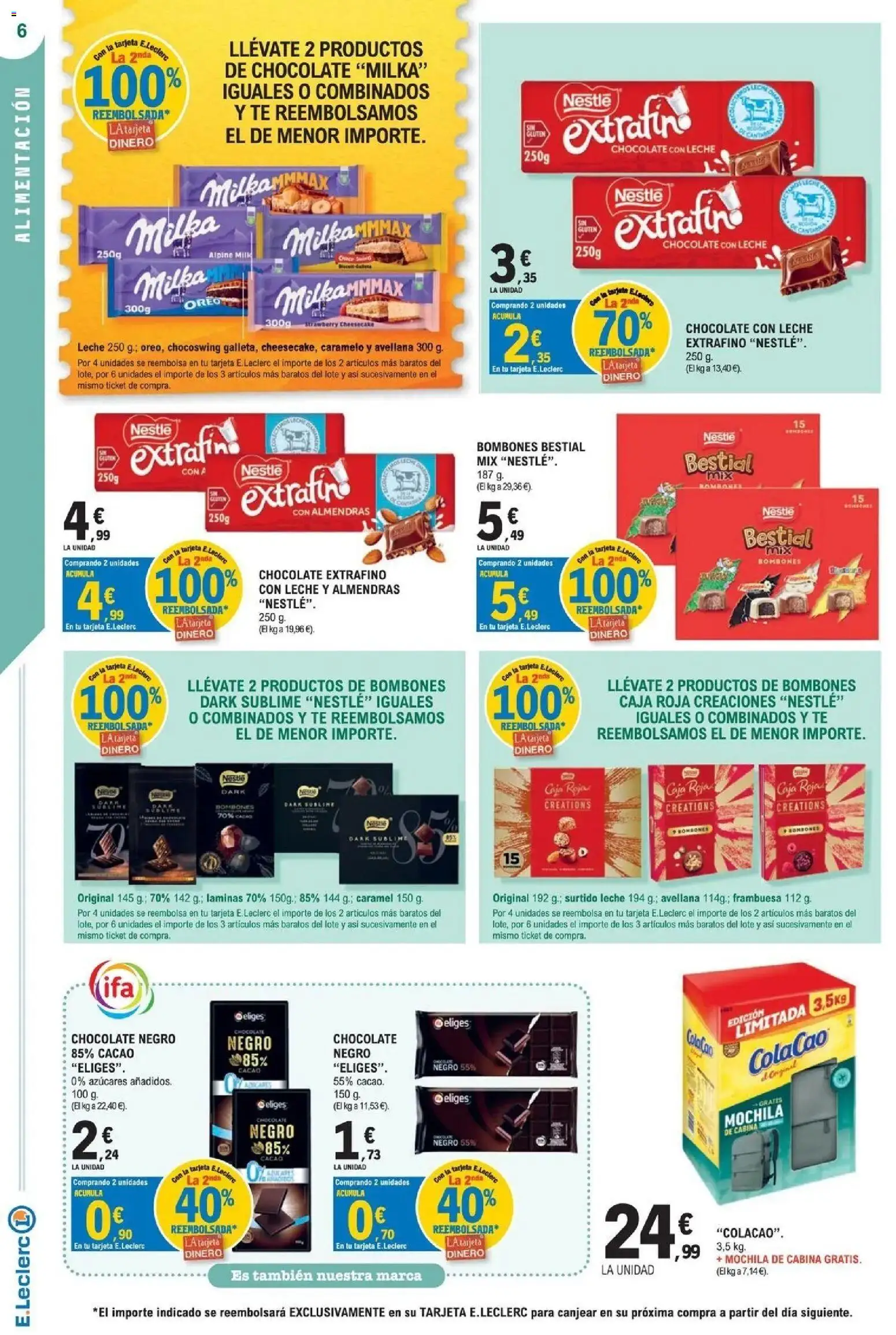 E.Leclerc Megames 2 07/10/2026 - 18/10/2026 | Página: 6 | Productos: Oreo, Leche, Chocolate, Chocolate con leche