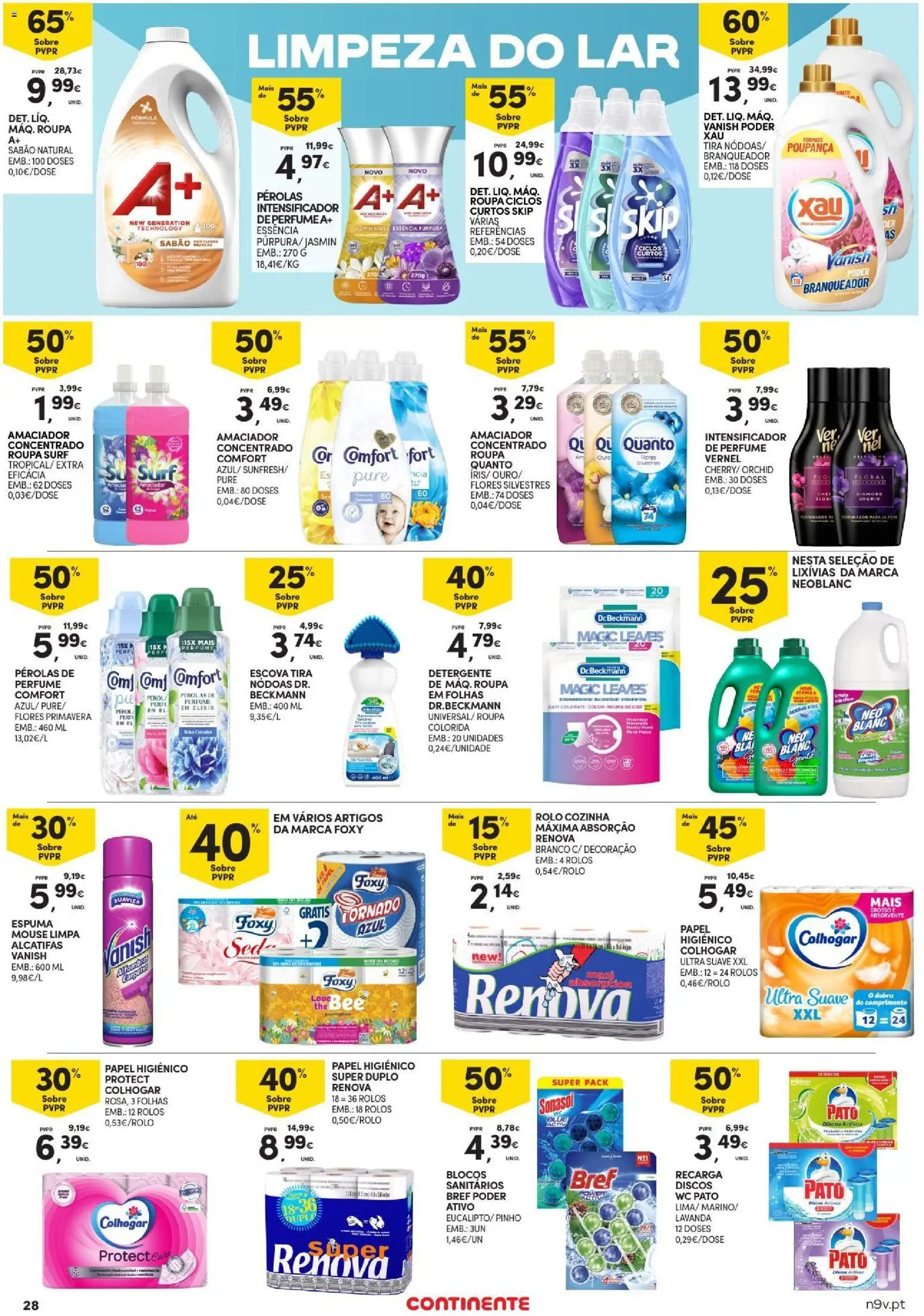 Continente Açores │ válido de 20/08/2026 | Página: 28 | Produtos: Mouse, Flores, Perfume, Detergente