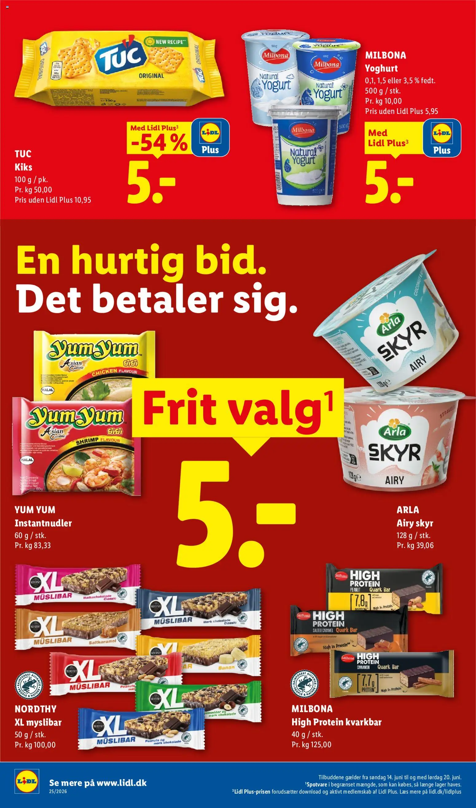 Lidl tilbudsavis – gyldig fra 18.06.2026 | Side: 18 | Produkter: Yoghurt, Chokolade, Peanuts, Søm