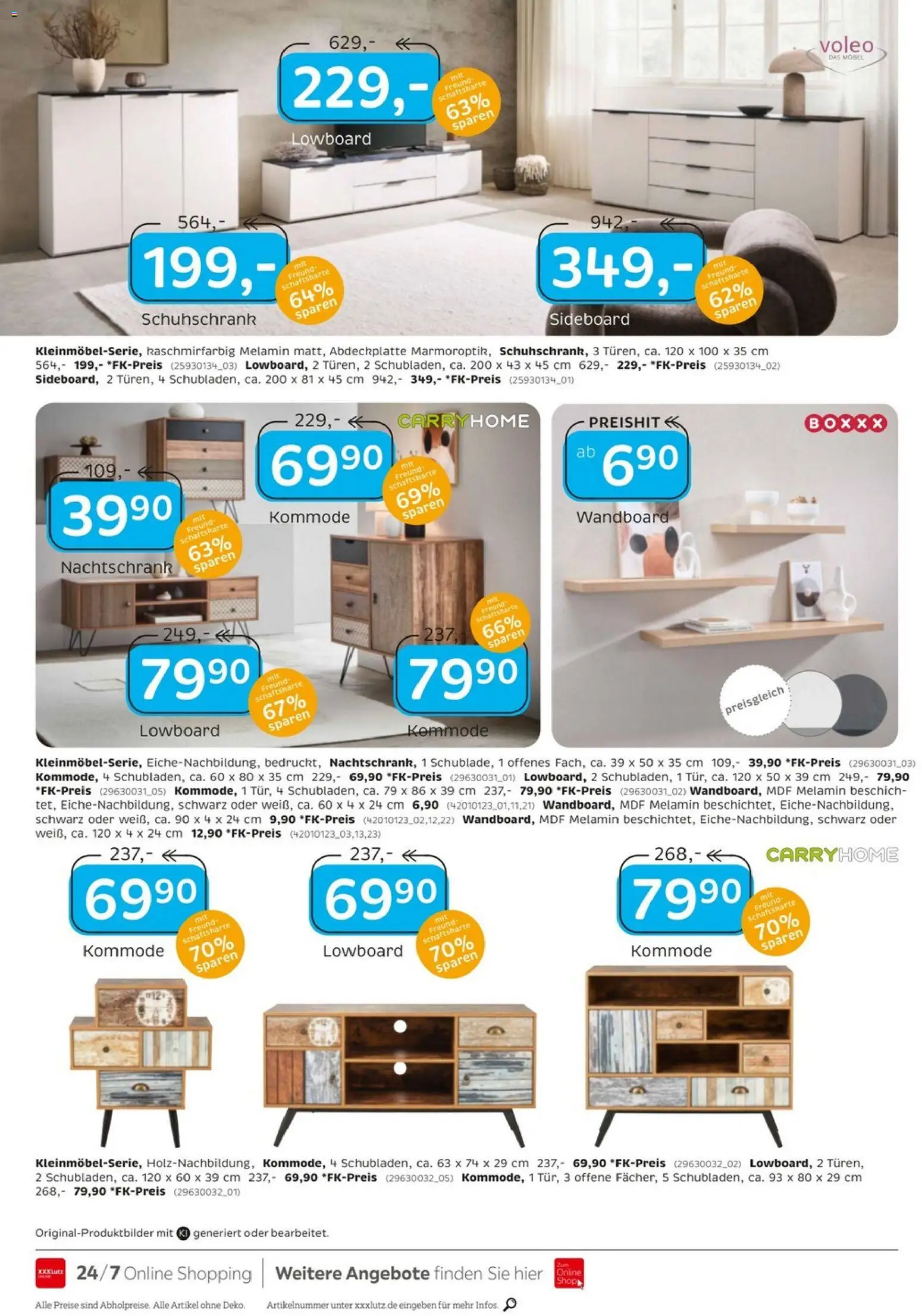 XXXLutz Junges Wohnen – gültig ab 24.10.2026 | Seite: 19 | Produkte: Sideboard, Lowboard, Wandboard, Kommode