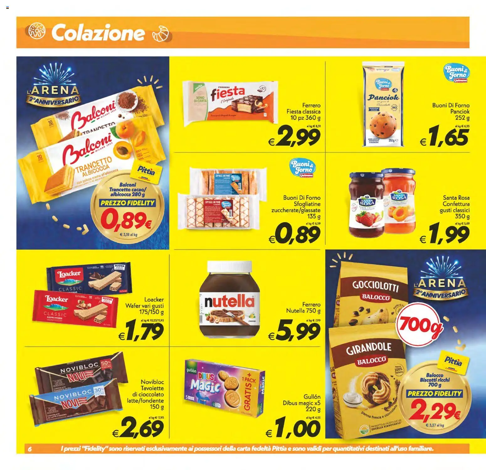 Volantino SuperConveniente del 23/10/2026 | Pagina: 6 | Prodotti: Cioccolato, Nutella, Cacao, Forno