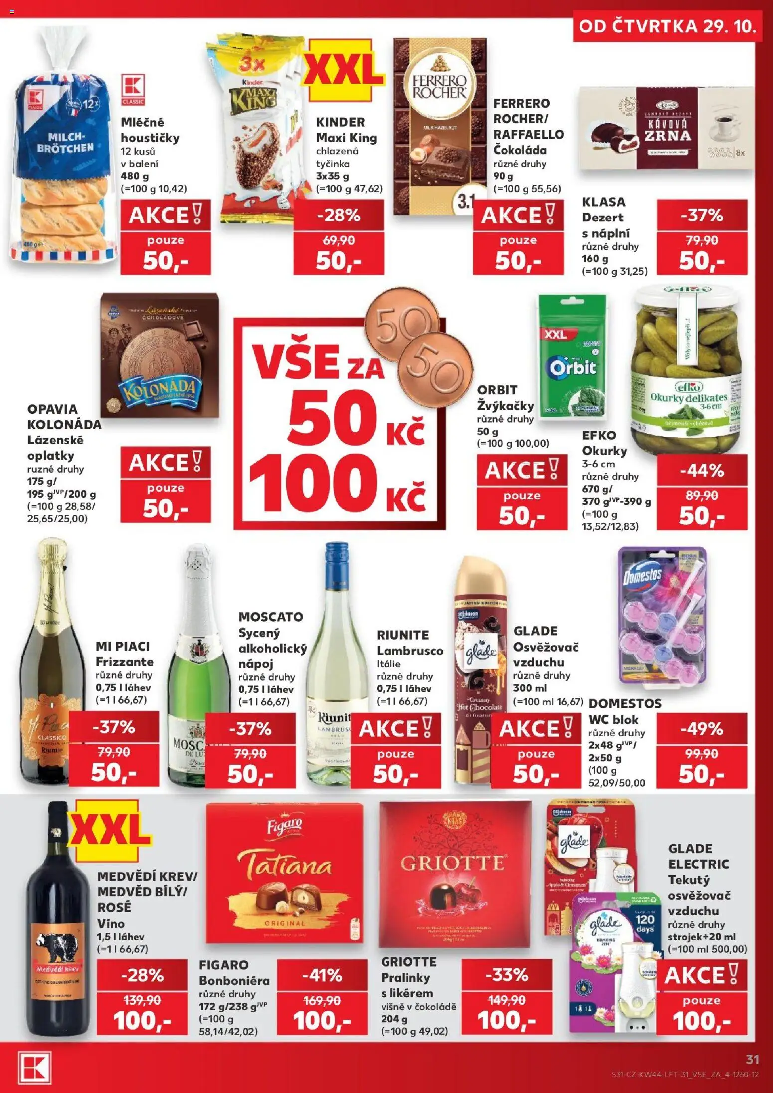 Kaufland leták - Ostrava od 29.10.2026 | Strana: 31 | Produkty: Lambrusco, Frizzante, Bonboniéra, Žvýkačky orbit