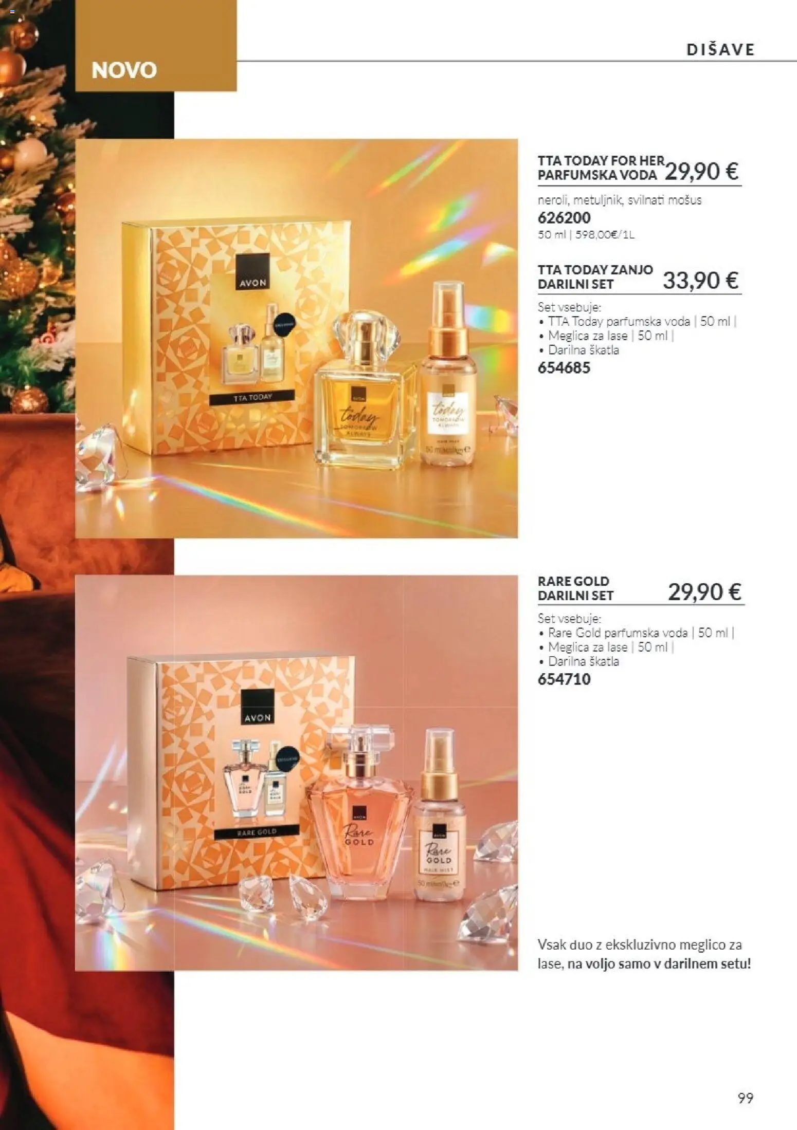 Novi Avon katalog ponudbe – veljaven od 01.10.2026 | Stran: 99 | Izdelki: Skatla, Voda, Parfumska voda