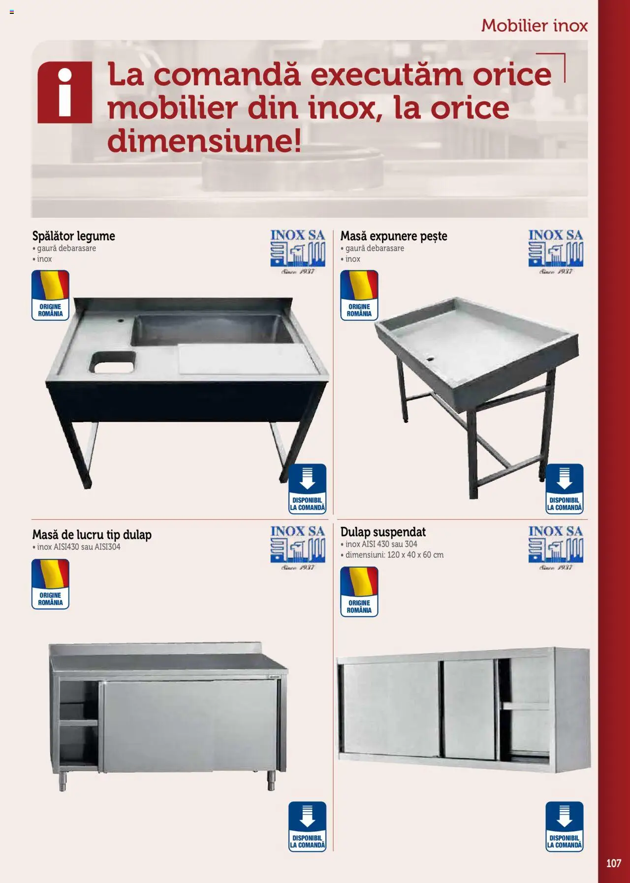 Noul catalog Metro – valabil de la 17.09.2025 | Pagină: 107 | Produse: Masă, Pește, Tip, Legume