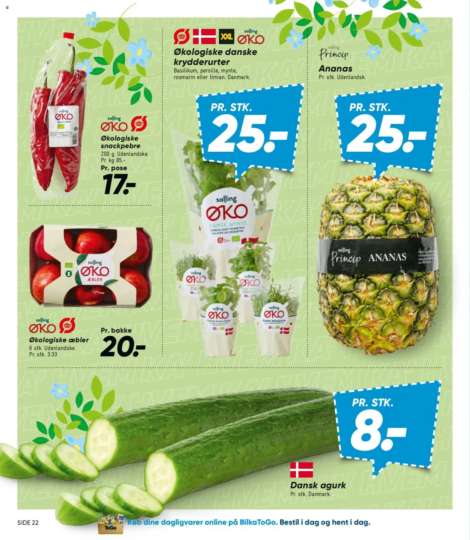 Bilka tilbudsavis – gyldig fra 22.05.2026 | Side: 31 | Produkter: Æbler, Ananas, Mynte, Basilikum