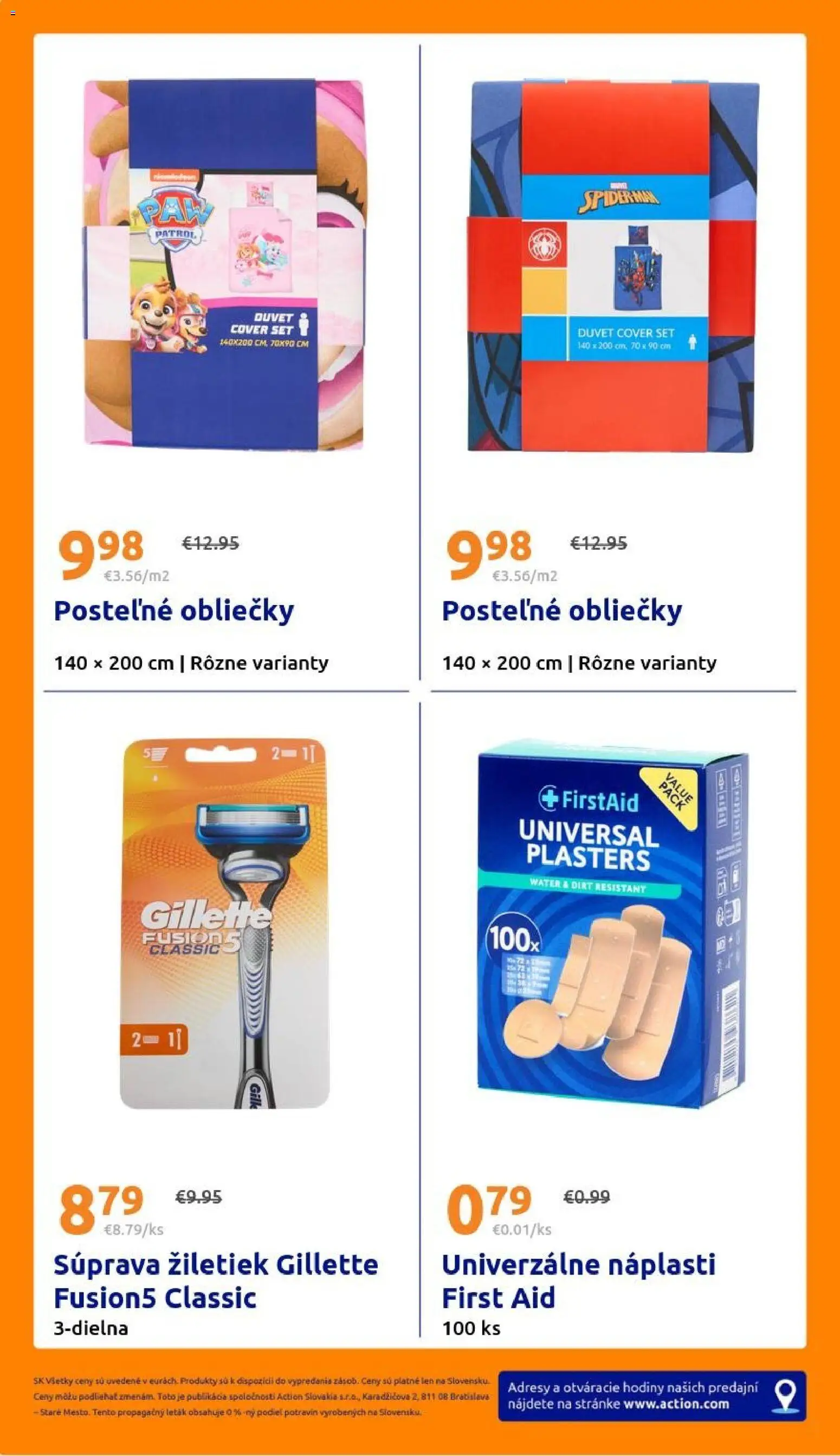 Nové Action akcie – leták je platný od 19.08.2026 | Strana: 32 | Produkty: Obliečky, Hodiny