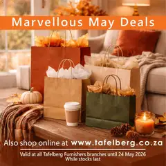 Tafelberg Furnishers specials catalogue – valid from 14.05.2026