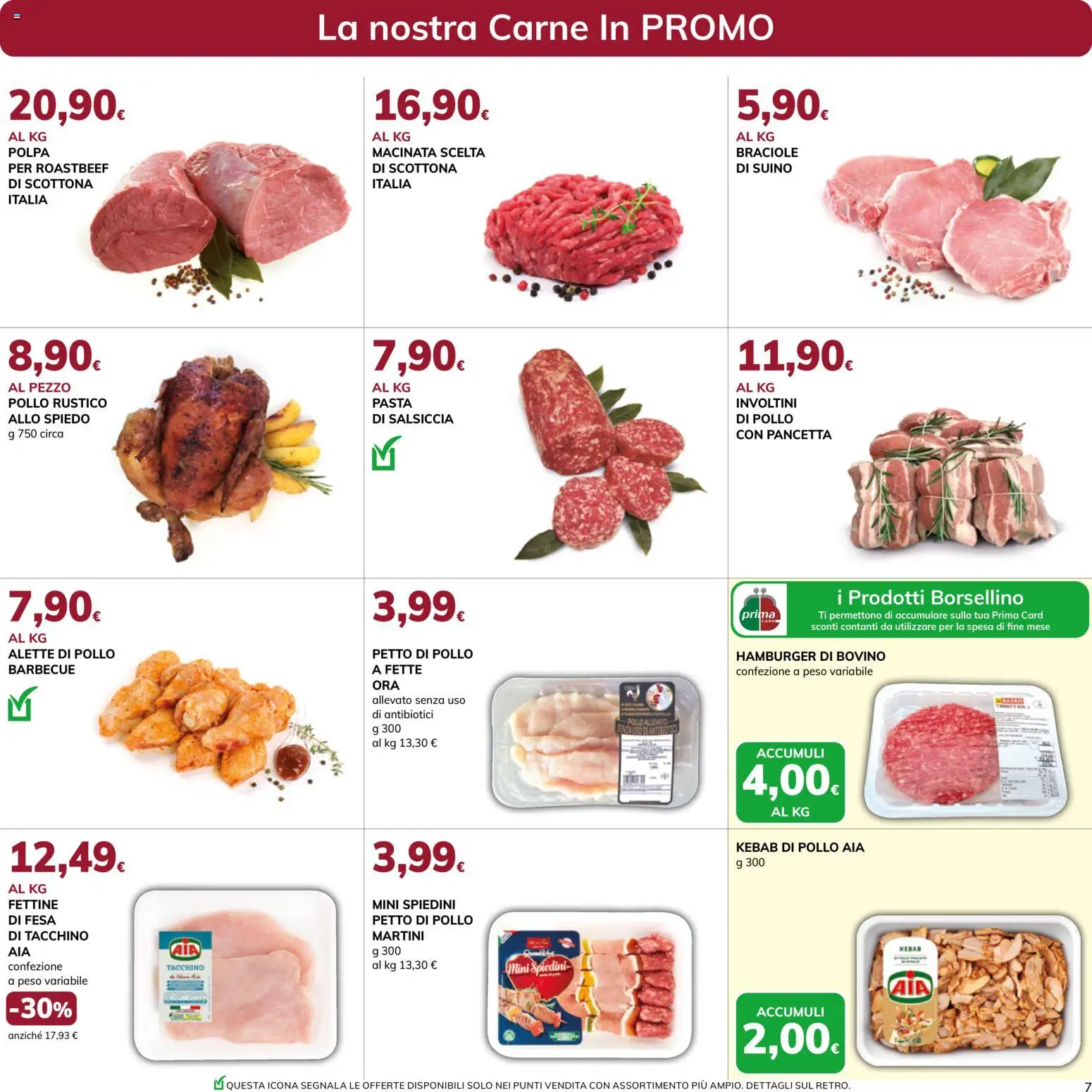 Volantino Basko del 03/09/2026 | Pagina: 7 | Prodotti: Salsiccia, Pasta, Martini, Carne