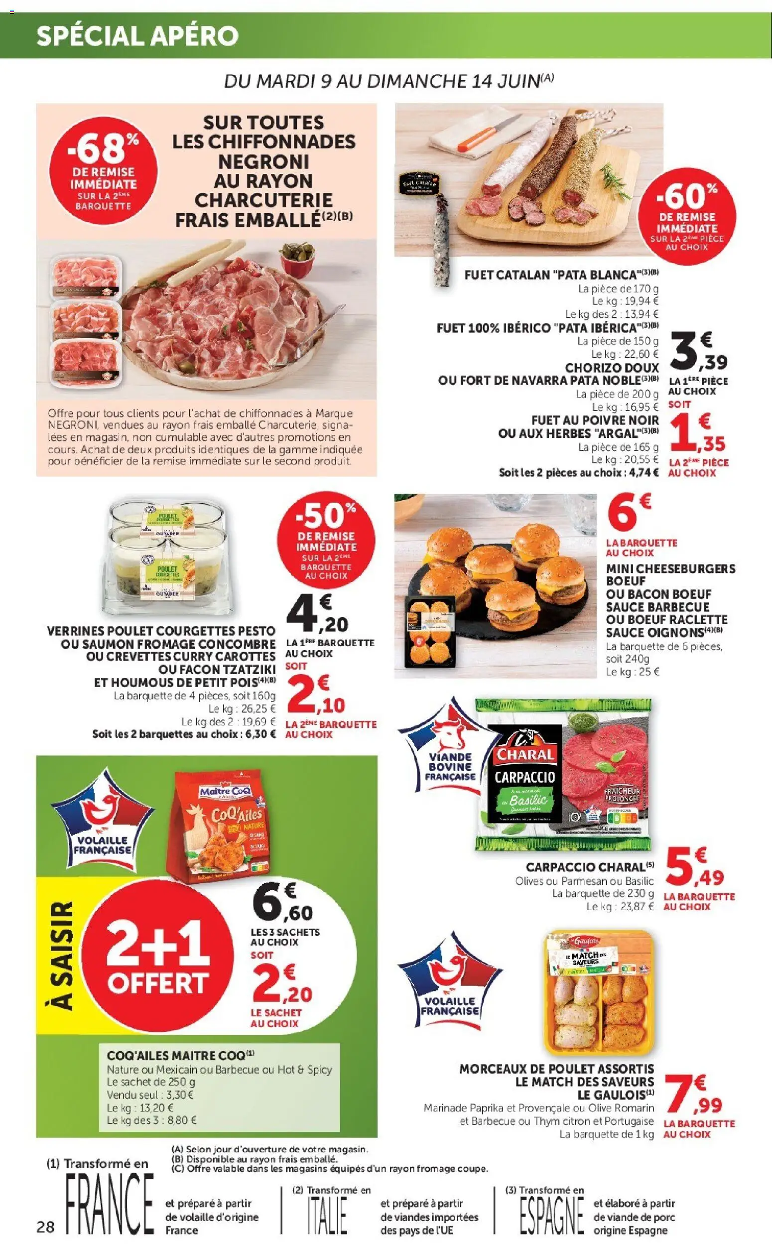 {H1} | Page: 28 | Produits: Citron, Concombre, Parmesan, Pesto