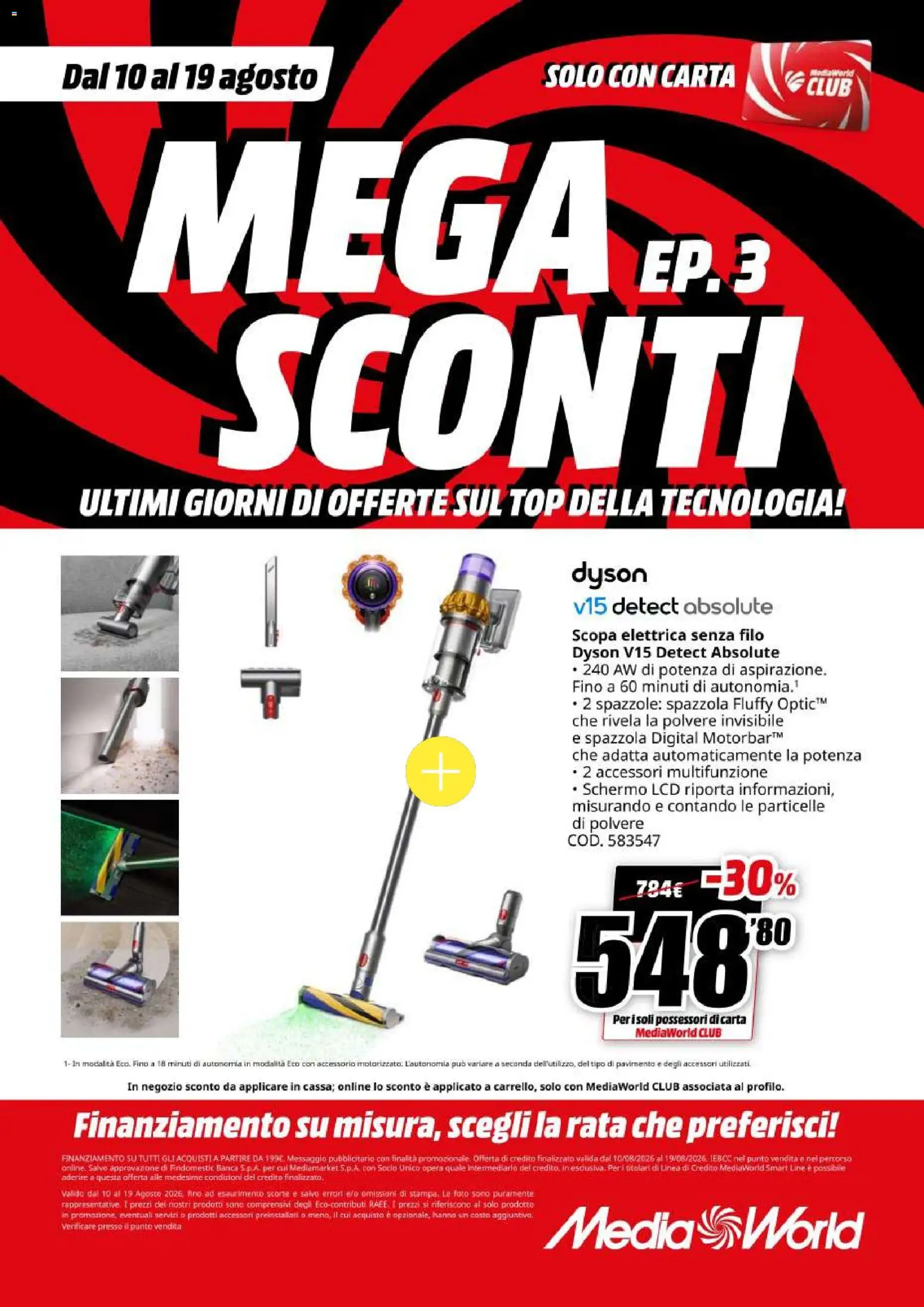 Volantino Media World del 10/08/2026 | Pagina: 58