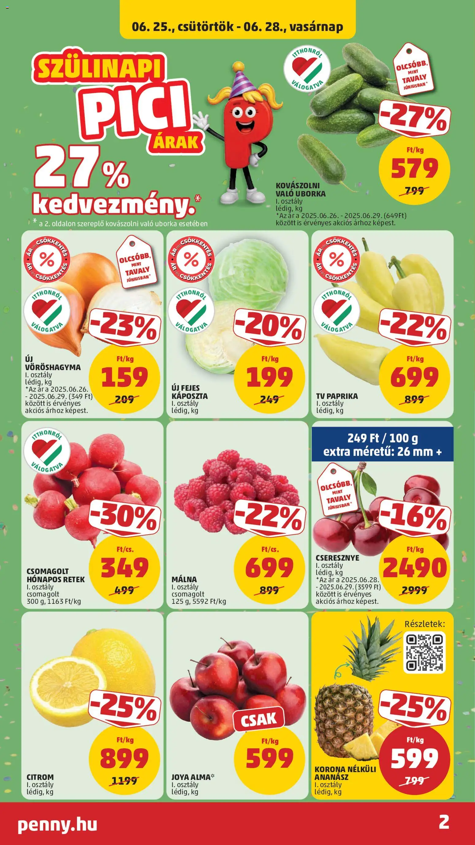 PENNY akciós ujság - amely érvényes a következő dátumtól: 25.06.2026 | Oldal: 2
