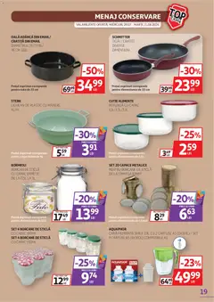 Ofertele Auchan valabile de la 29.07.2026 | Pagină: 19 | Produse: Oală, Cutie alimente, Cutie, Borcan
