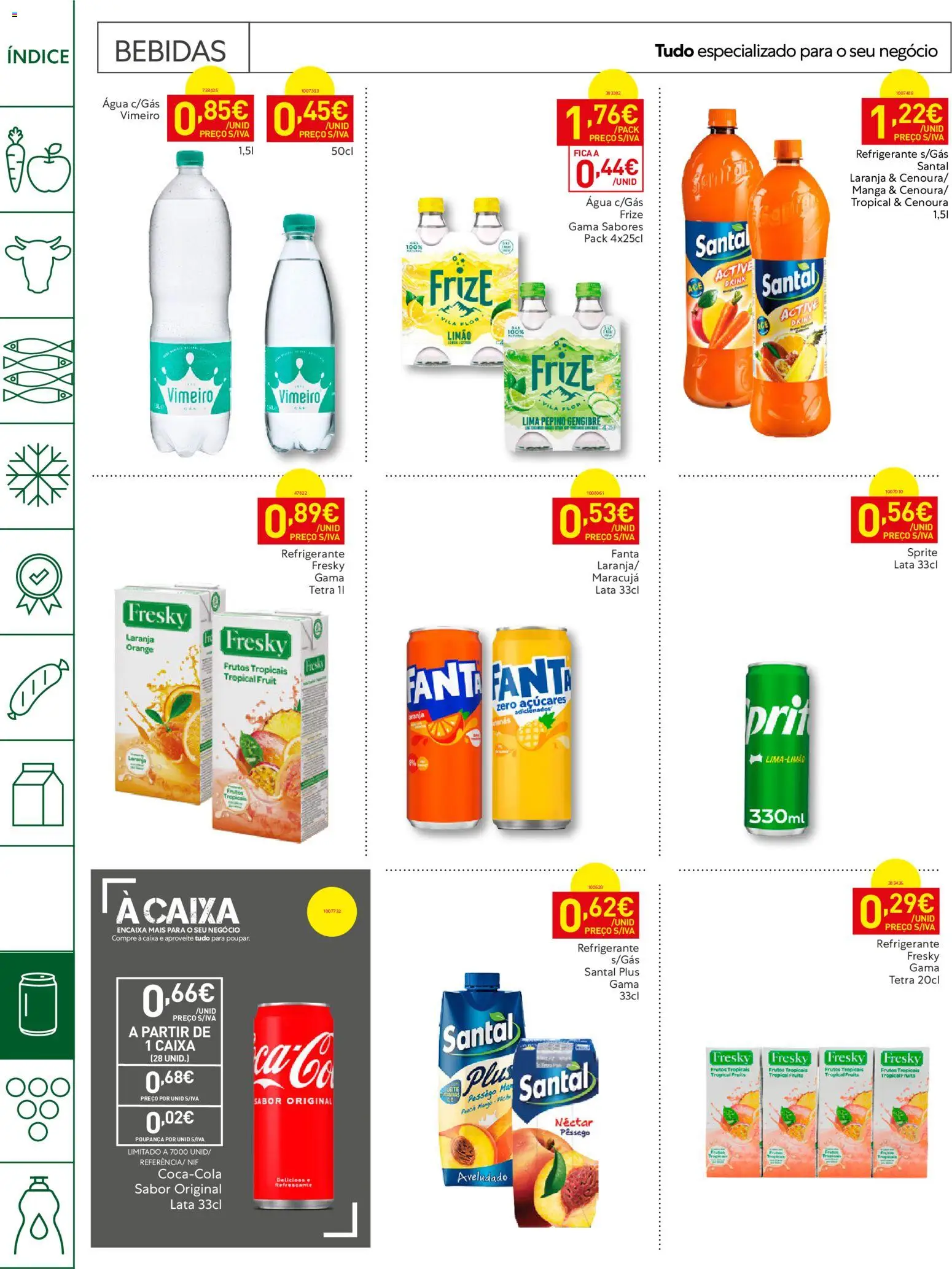 Recheio Horeca Madeira │ válido de 07/07/2026 | Página: 24 | Produtos: Agua, Refrigerante, Fanta, Cenoura