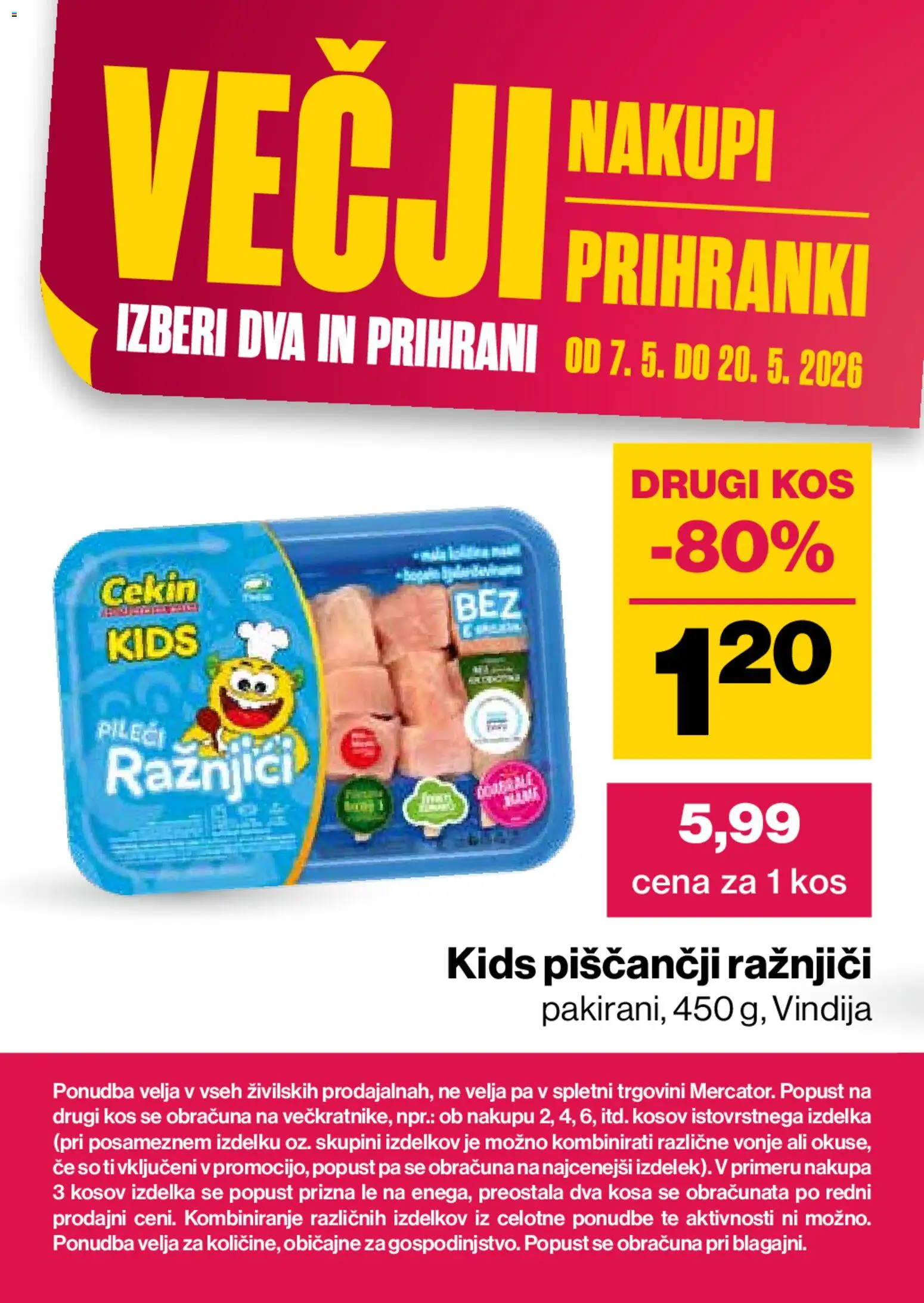 Novi Mercator katalog ponudbe – veljaven od 07.05.2026 | Stran: 4 | Izdelki: Ražnjiči, Kos