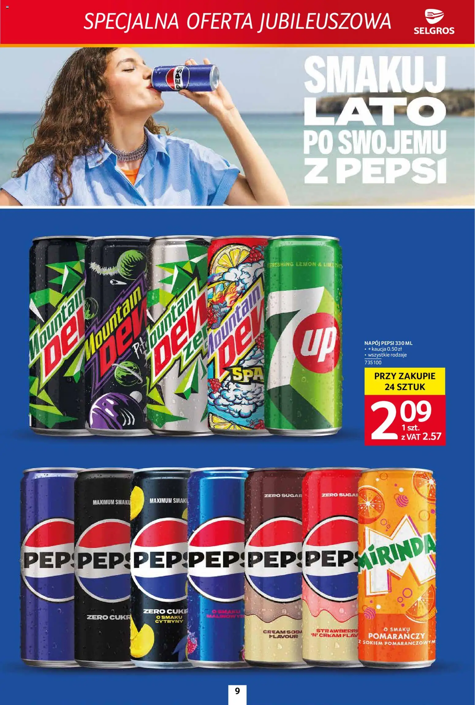 Selgros cash&carry gazetka - Specjalna oferta jubileuszowa od 10.09.2026 | Strona: 9 | Produkty: Pepsi, Cytryny