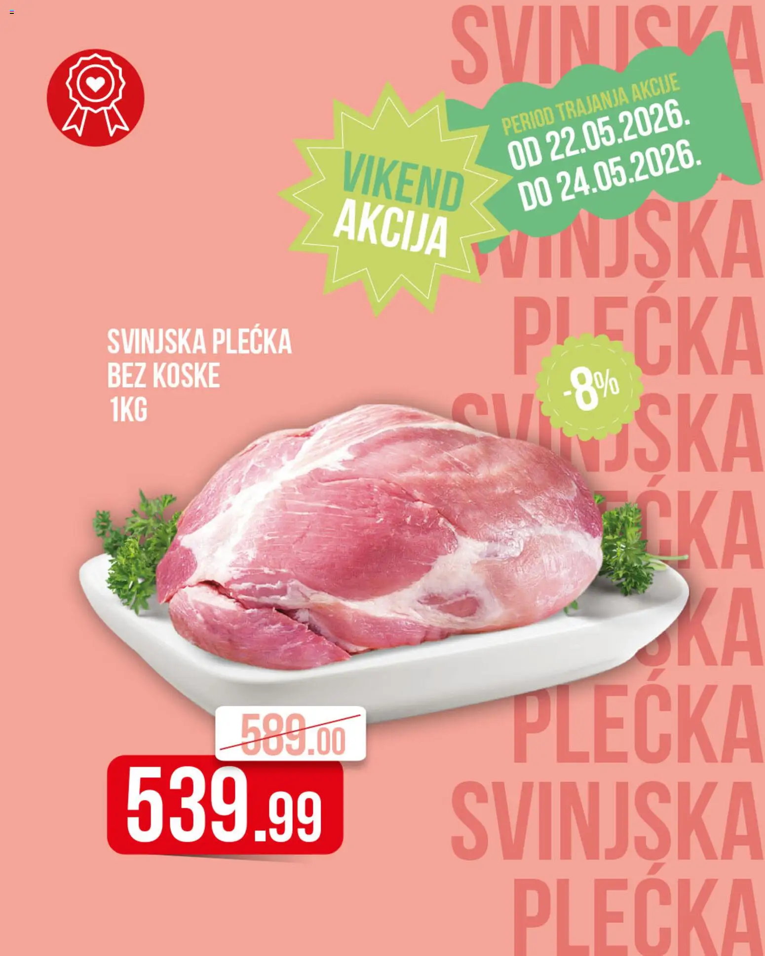 Metalac Proleter katalog - važi od 22.05.2026 | Strana: 4 | Proizvode: Svinjska plećka