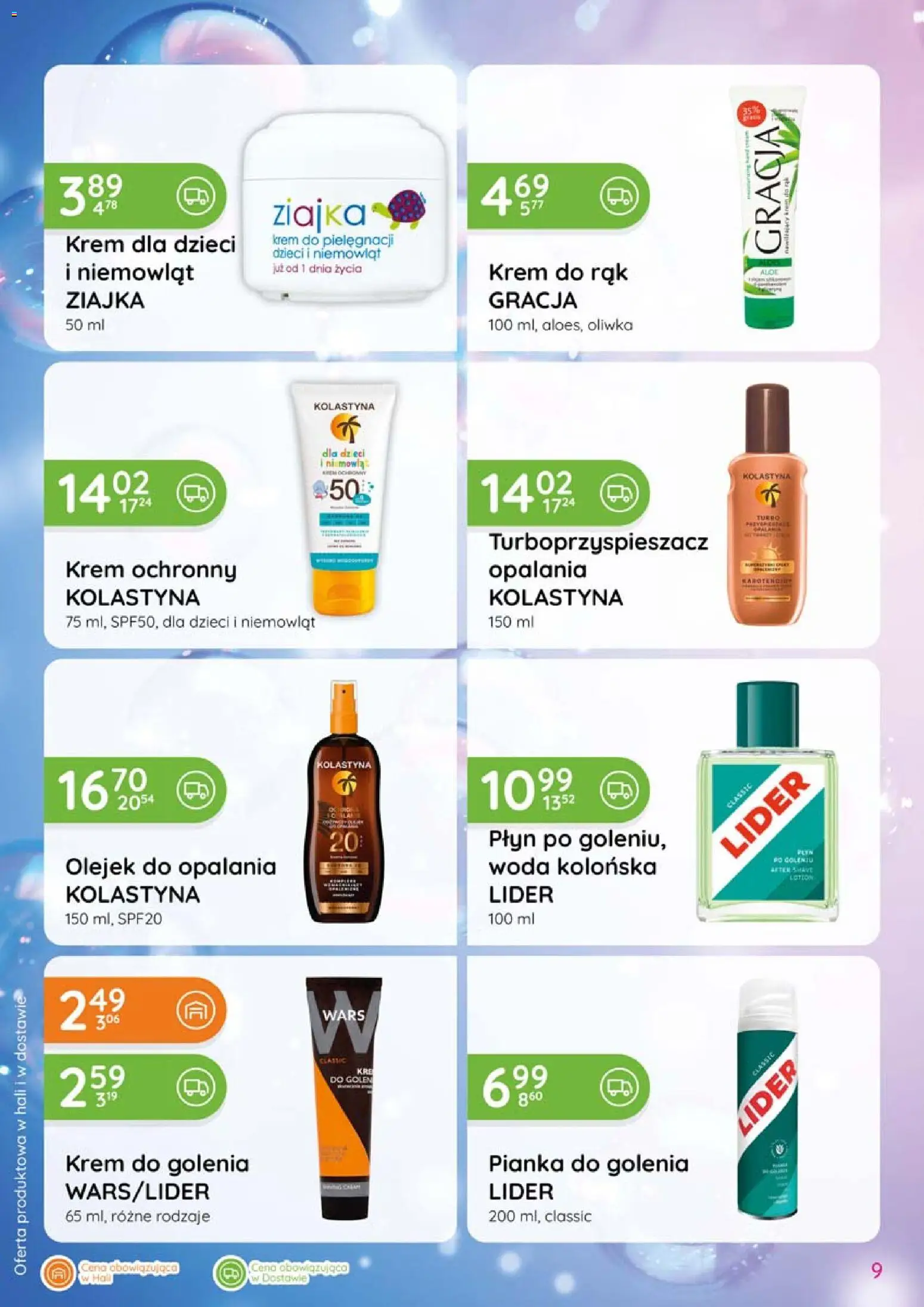 Eurocash gazetka - Katalog Chemiczny od 06.08.2026 | Strona: 9 | Produkty: Pianka do golenia, Krem do rąk, Krem, Lotion