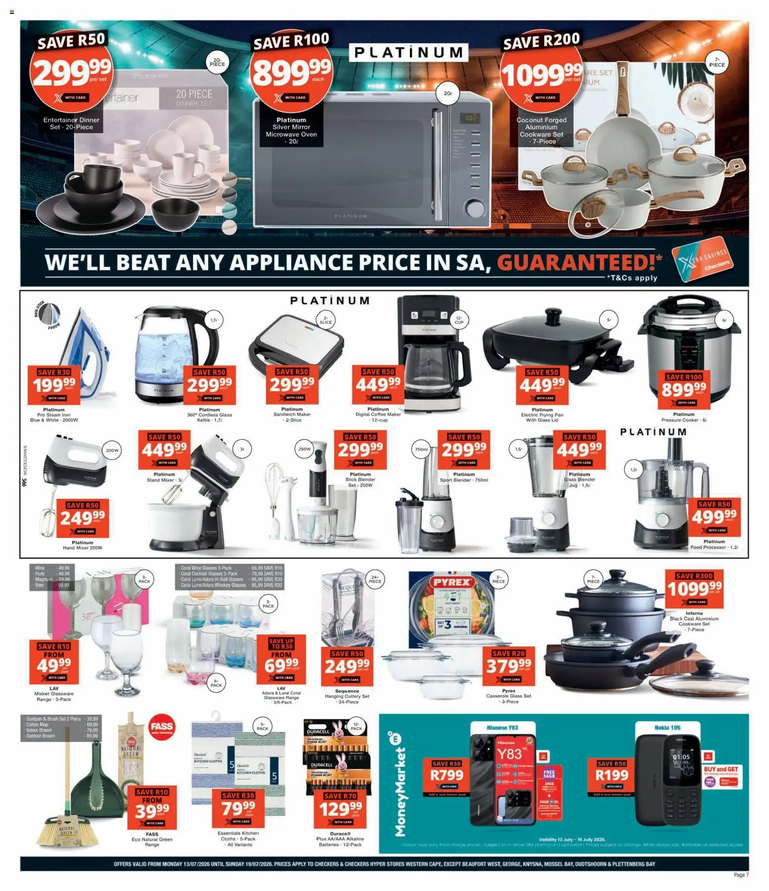 New Checkers catalogue – valid from 13/07/2026 | Page: 7 | Products: Sim, Oven, Mop, Cookware