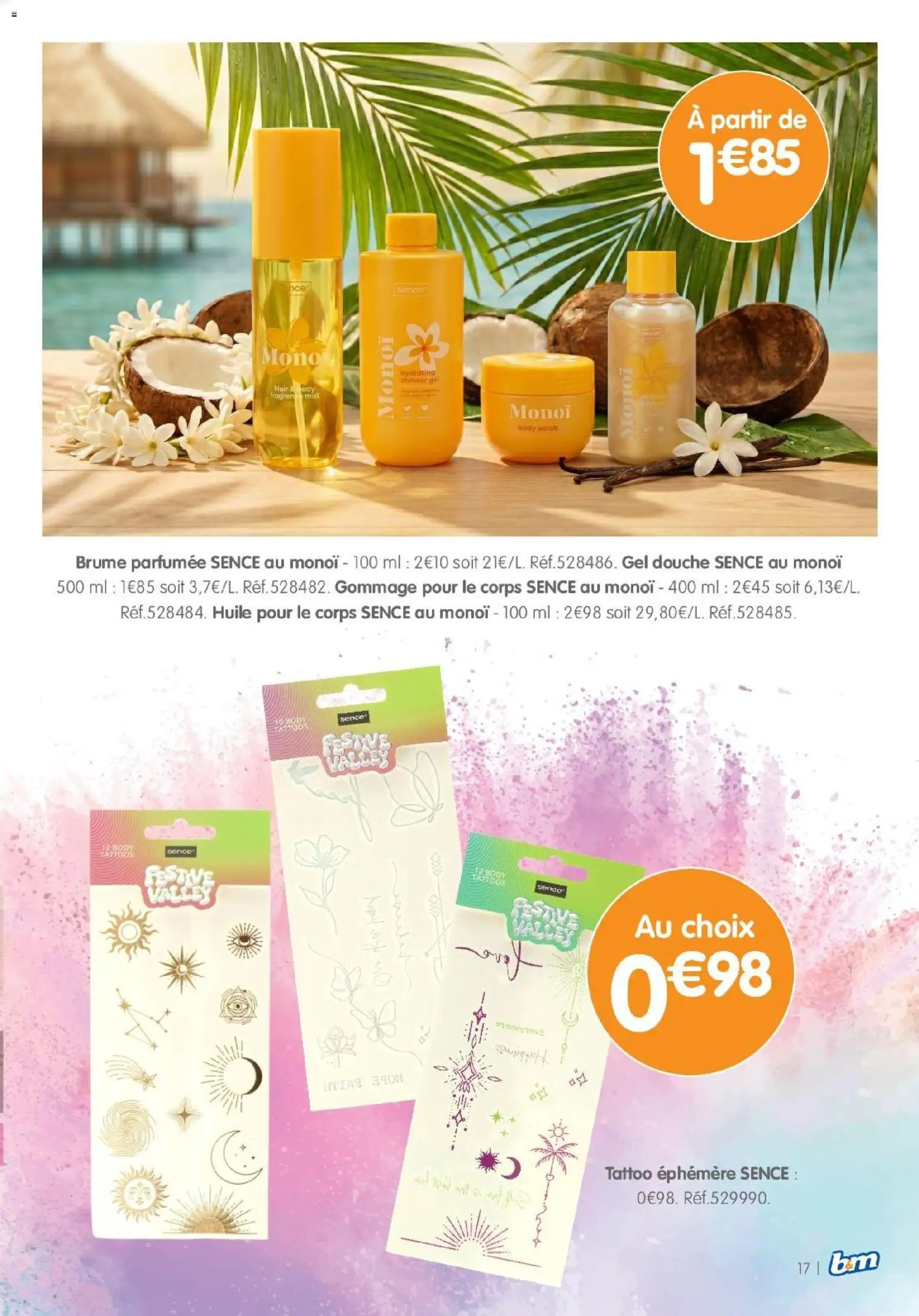 {H1} | Page: 17 | Produits: Gommage pour le corps, Gommage, Gel douche, Douche