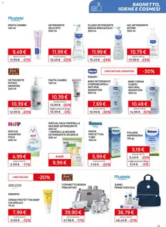 Anteprima del volantino Prenatal volantino valido a partire dal 17.06.2026 | Pagina: 23 | Prodotti: Crema, Intimo, Zaino, Fasciatoio