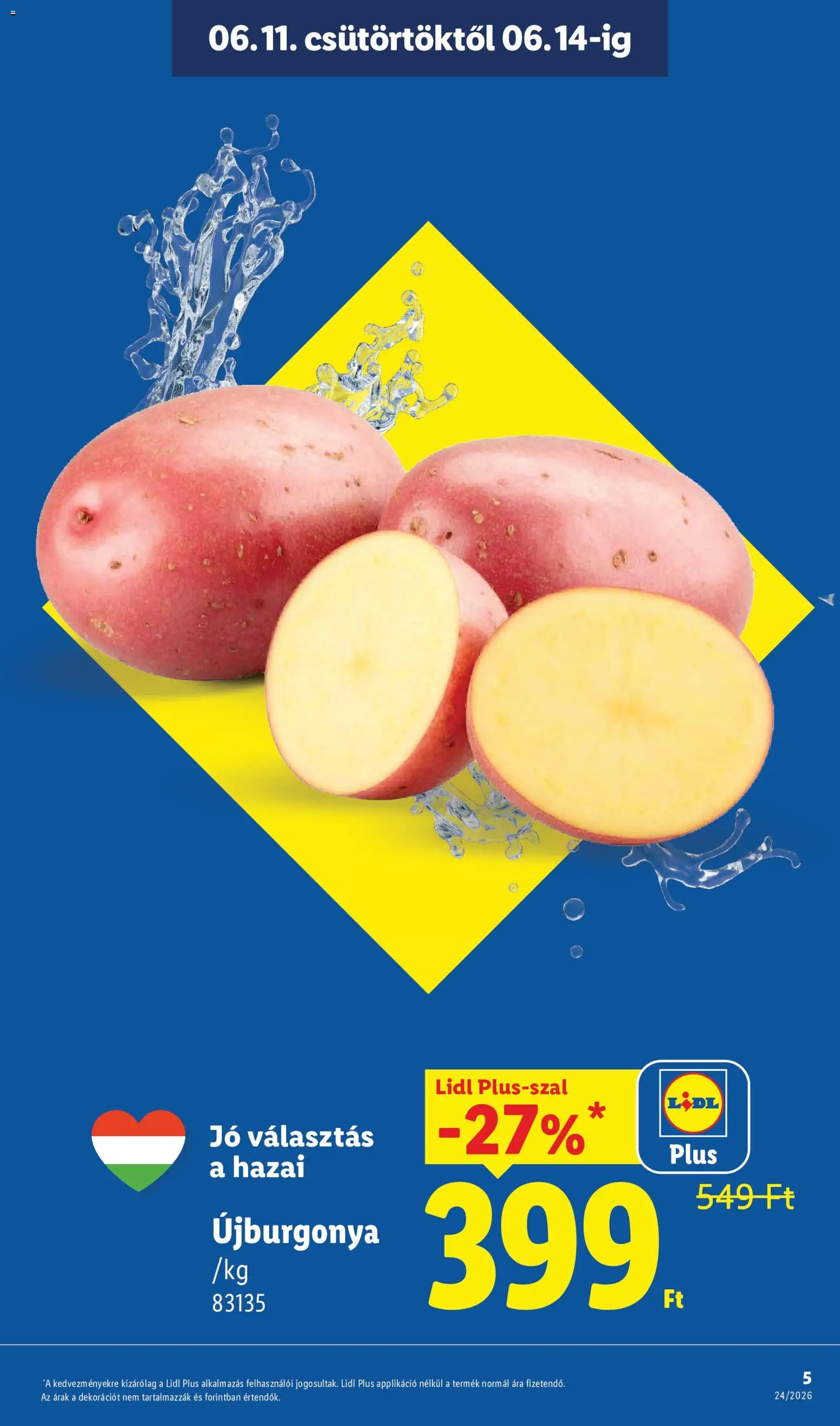 Lidl akciós ujság - amely érvényes a következő dátumtól: 11.06.2026 | Oldal: 5