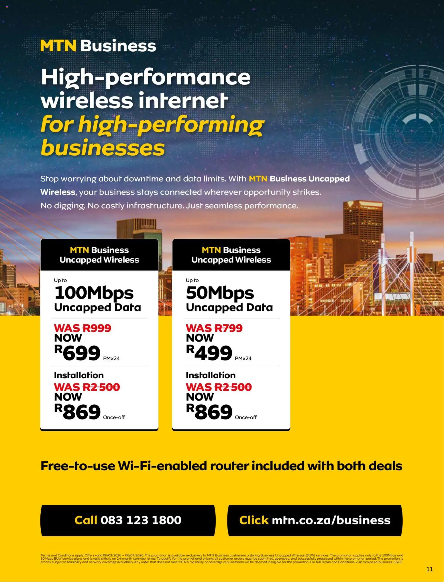 New MTN catalogue – valid from 08.06.2026 | Page: 11 | Products: Data, Router