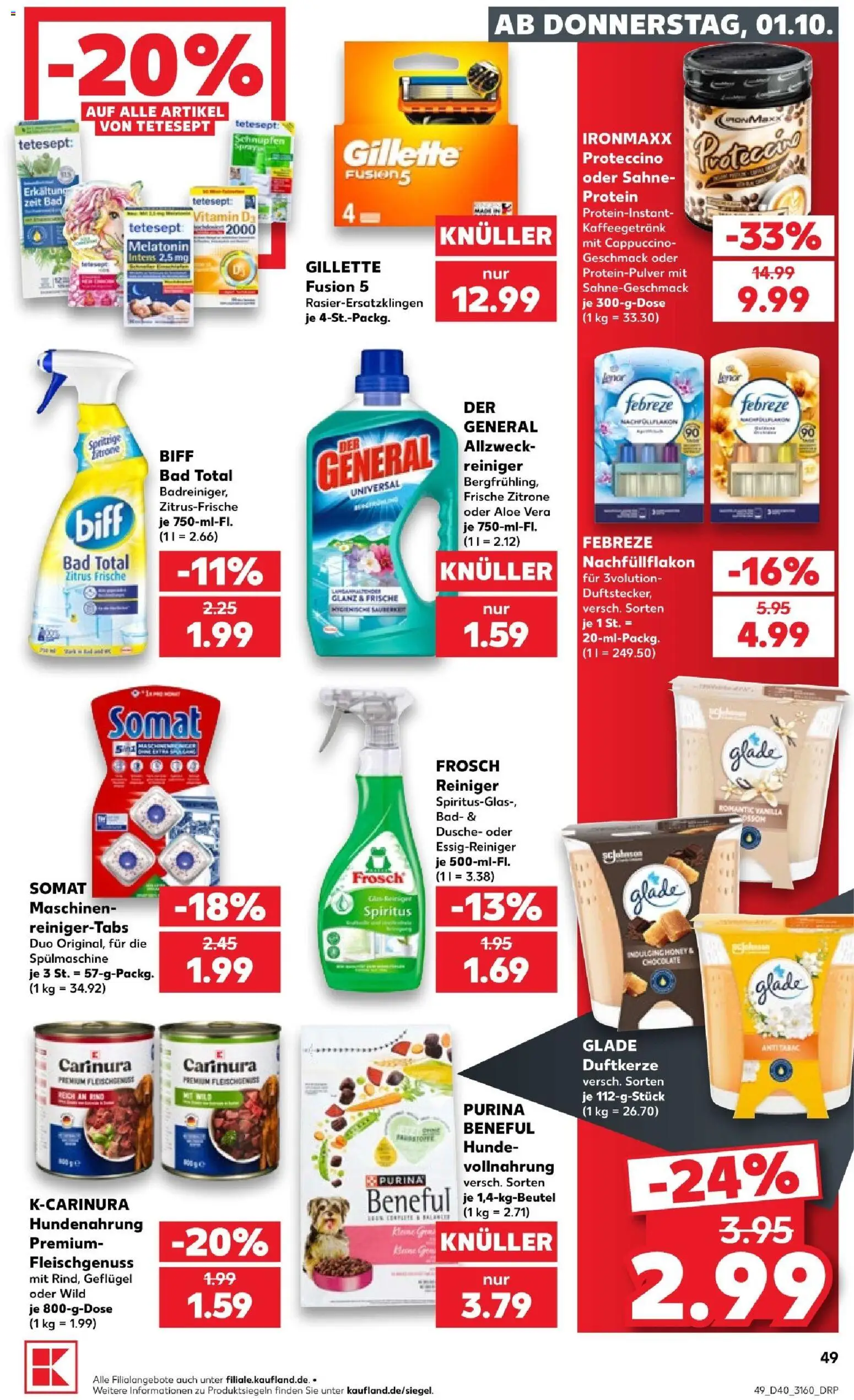 Kaufland Prospekt Potsdam – gültig ab 01.10.2026 | Seite: 53 | Produkte: Bad, Dusche, Zitrone, Sahne
