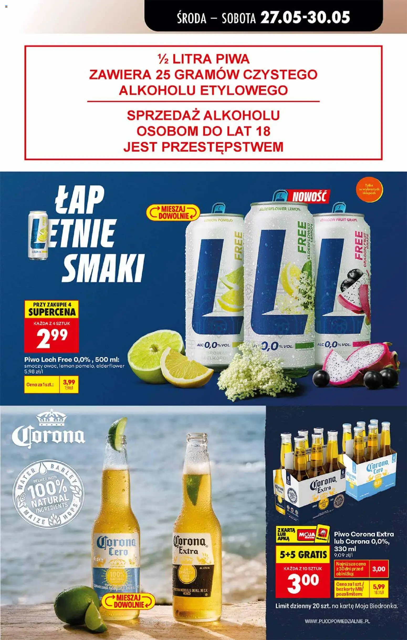 Biedronka gazetka od środy od 27.05.2026 | Strona: 51 | Produkty: Karta, Pomelo, Piwo