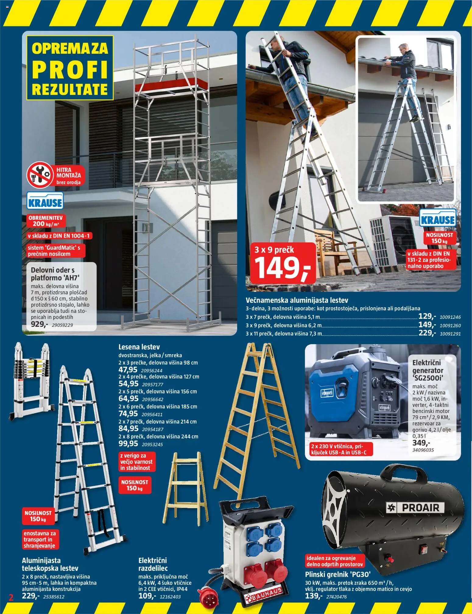 Novi Bauhaus katalog ponudbe – veljaven od 14.10.2026 | Stran: 2 | Izdelki: Usb, Olje, Generator