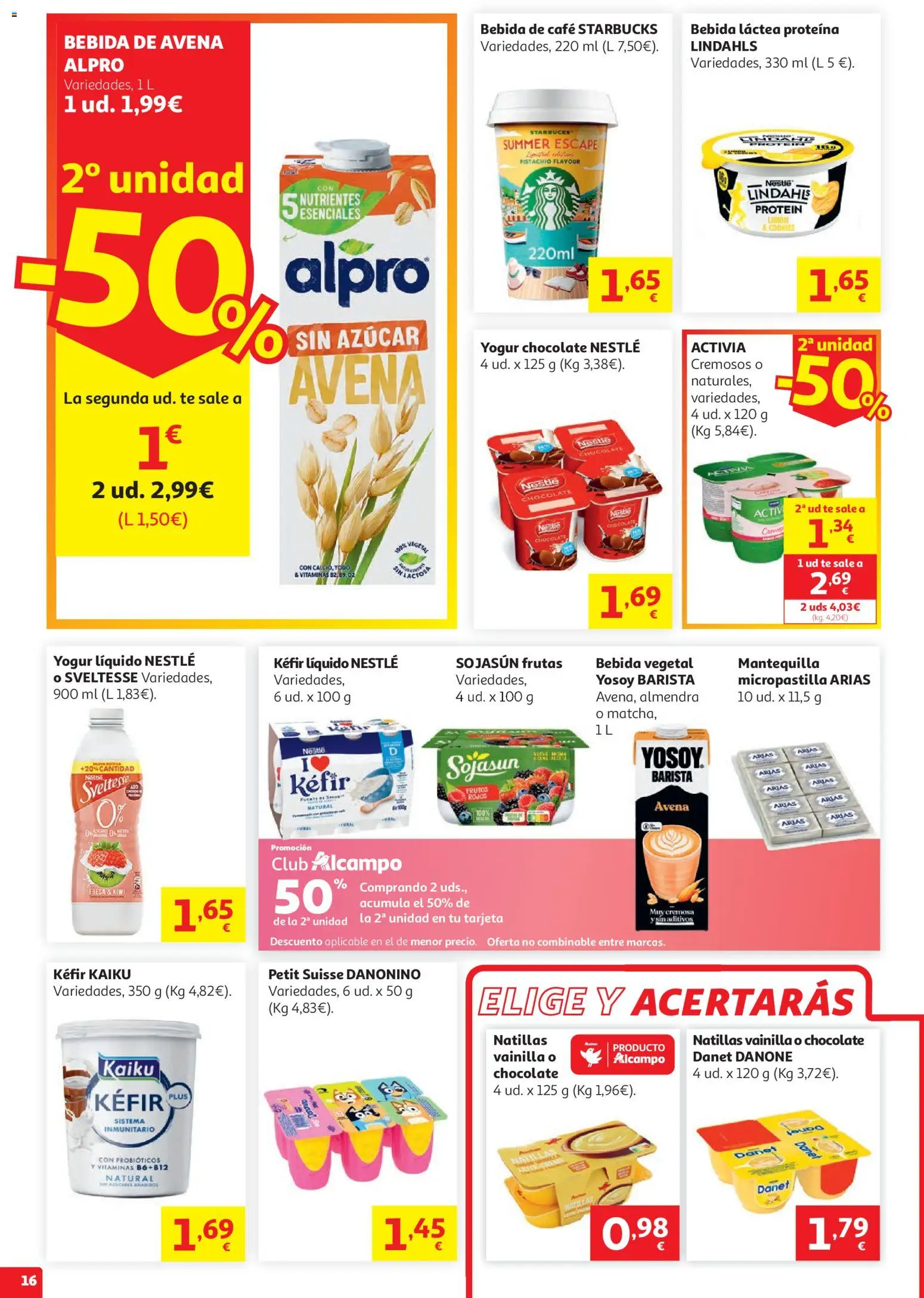 Alcampo HG Nacional Cat │ válido desde el 05.05.2026 | Página: 16 | Productos: Café, Kiwi, Té, Συσκευή ροής