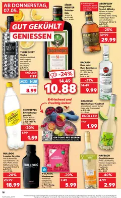 K-CLASSIC Himbeeren, erntefrisch tiefgefroren, ungezuckert je 750-g-Packg. ab 07.05.2026 gültig | Seite: 18 | Produkte: Himbeeren, Whisky, Likör, Rum