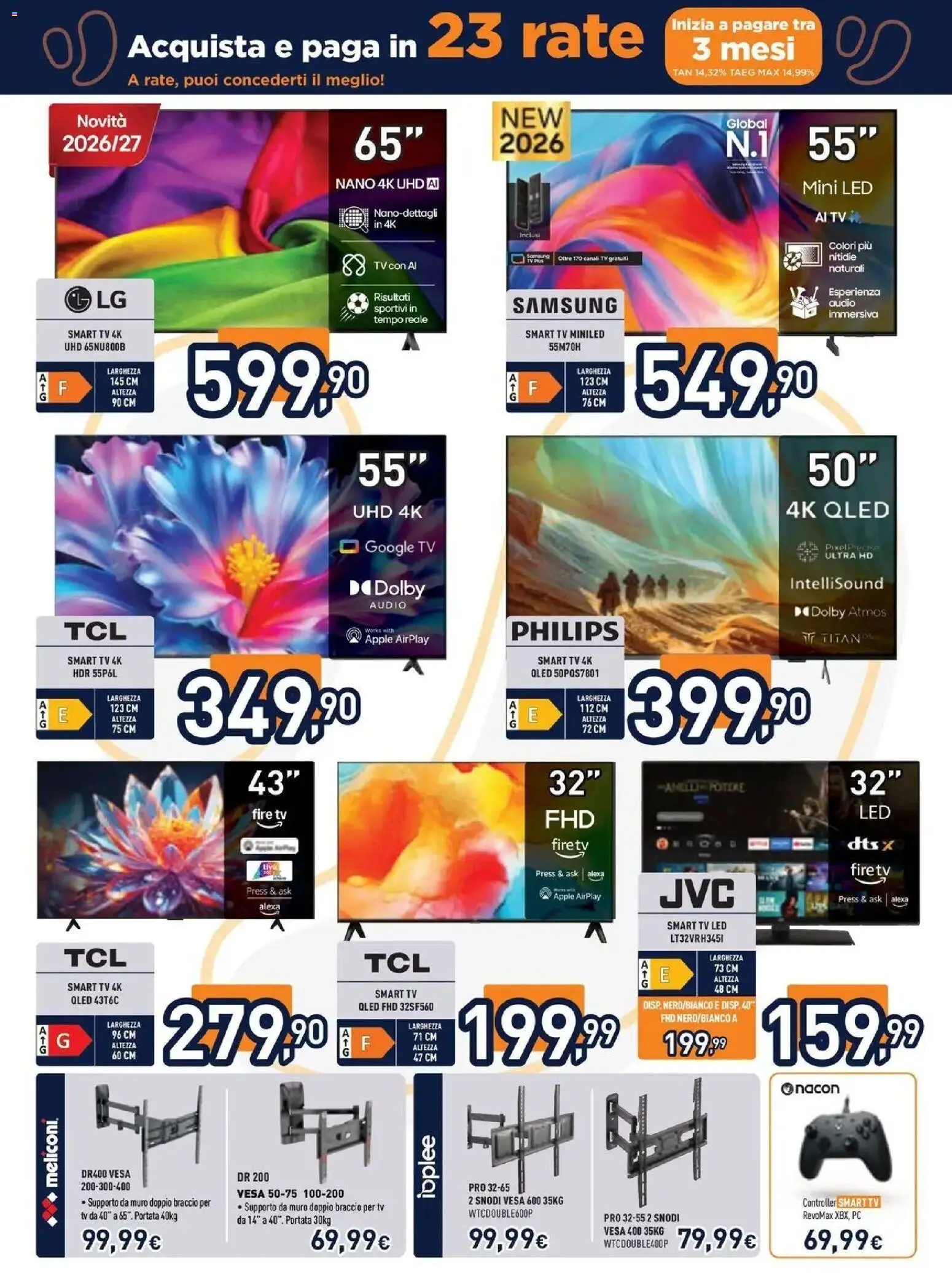 Nuovo Unieuro volantino Più gusto alle tue passioni dal 12/10/2026 > offerte anteprima 🛍️ | Pagina: 5 | Prodotti: smart TV, PC, TV, Audio
