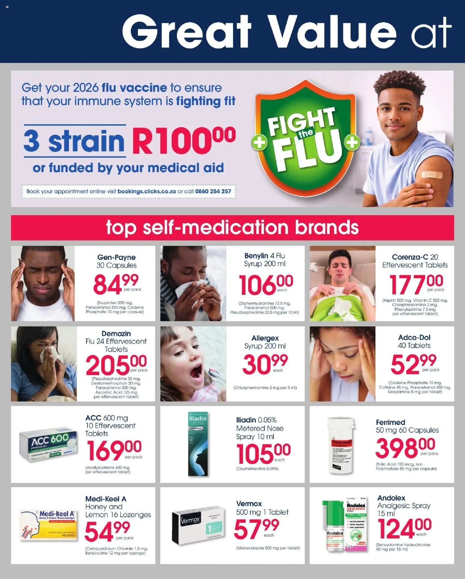 New Clicks catalogue – valid from 11/08/2026 | Page: 38 | Products: Tablet, Iron, Lozenges, Syrup