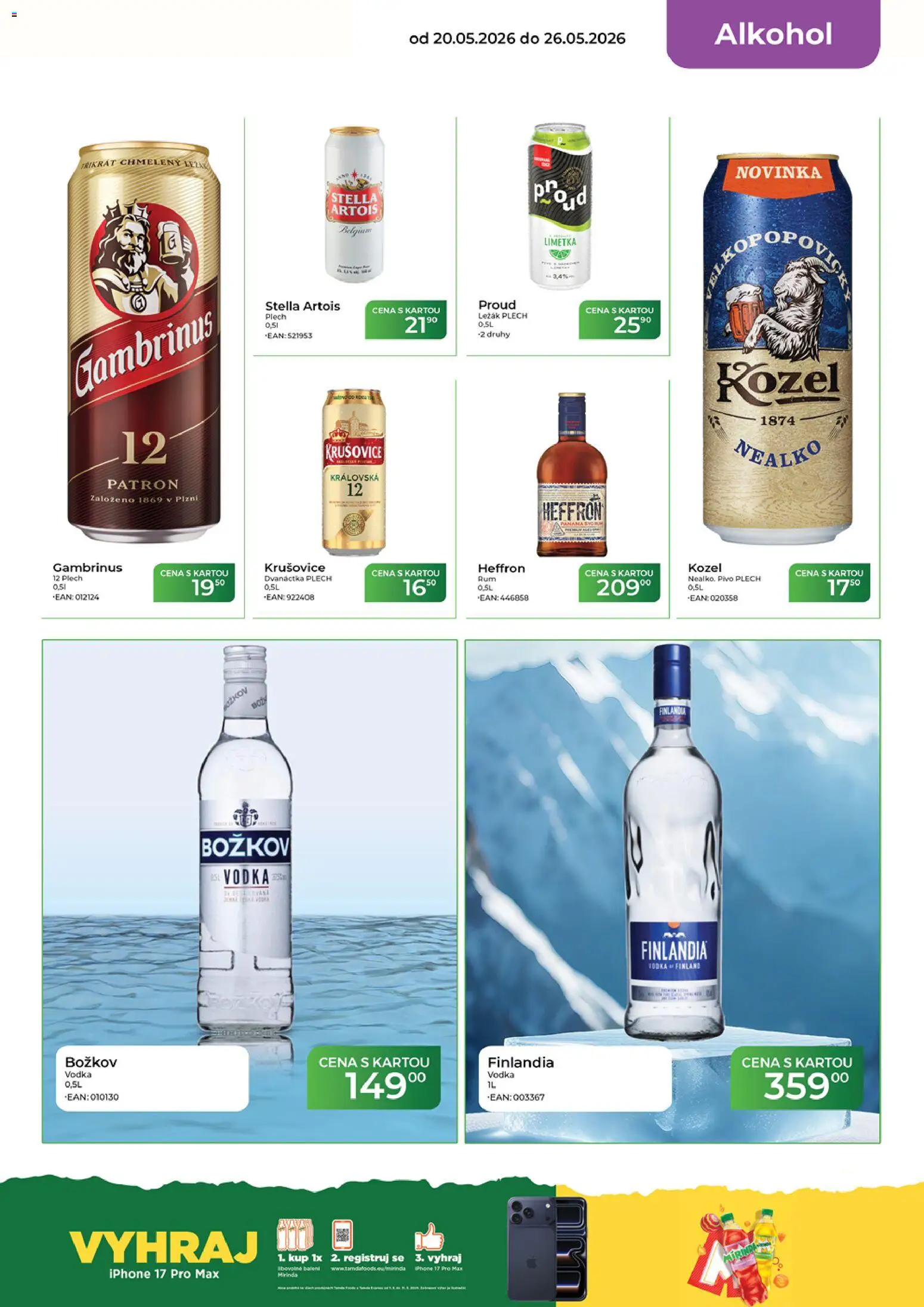 Tamda Foods leták od 20.05.2026 | Strana: 17 | Produkty: Pivo, Krušovice Nealko, Krušovice 12, Gambrinus