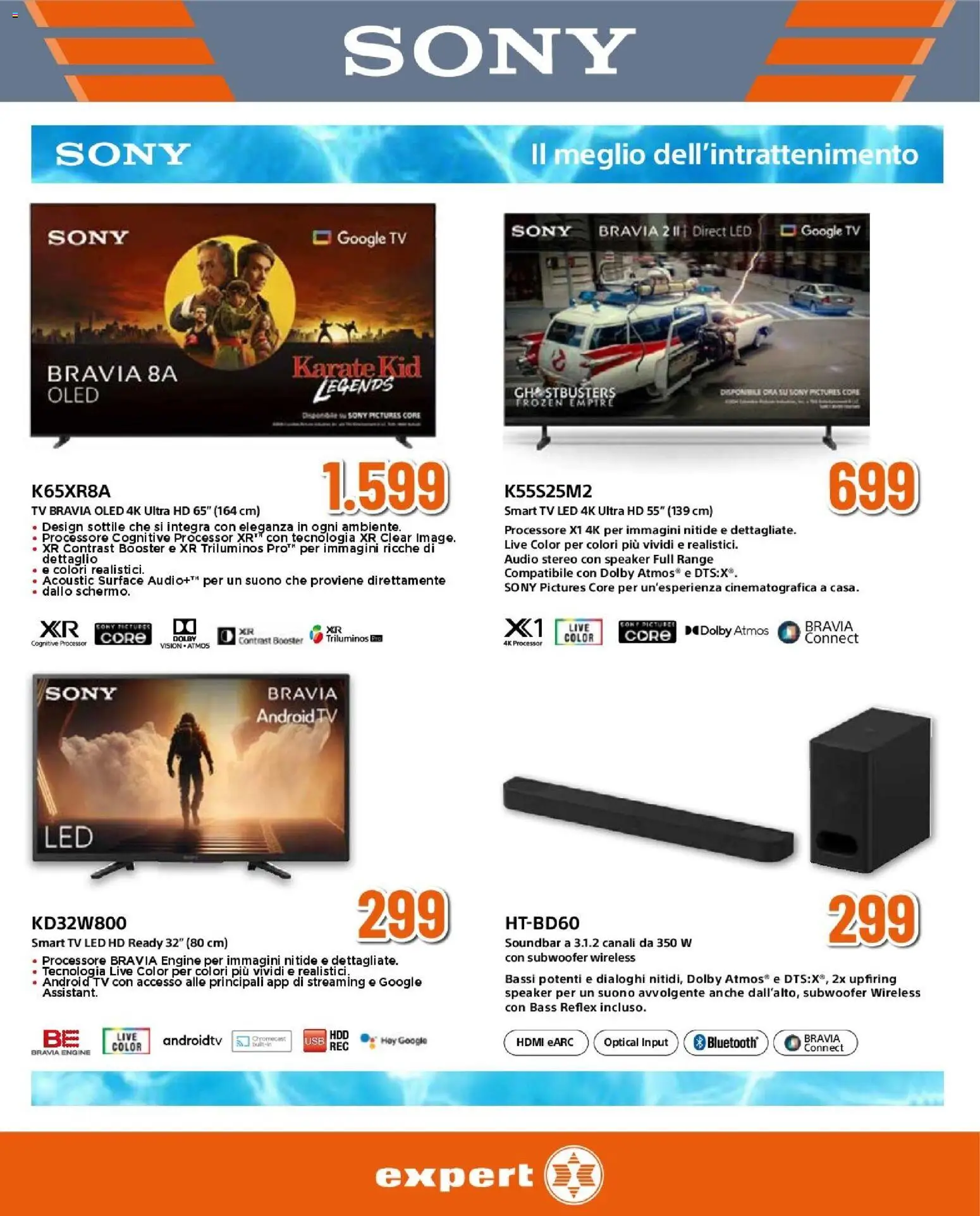 Volantino Expert del 20/08/2026 | Pagina: 10 | Prodotti: smart TV, TV, Audio, Speaker