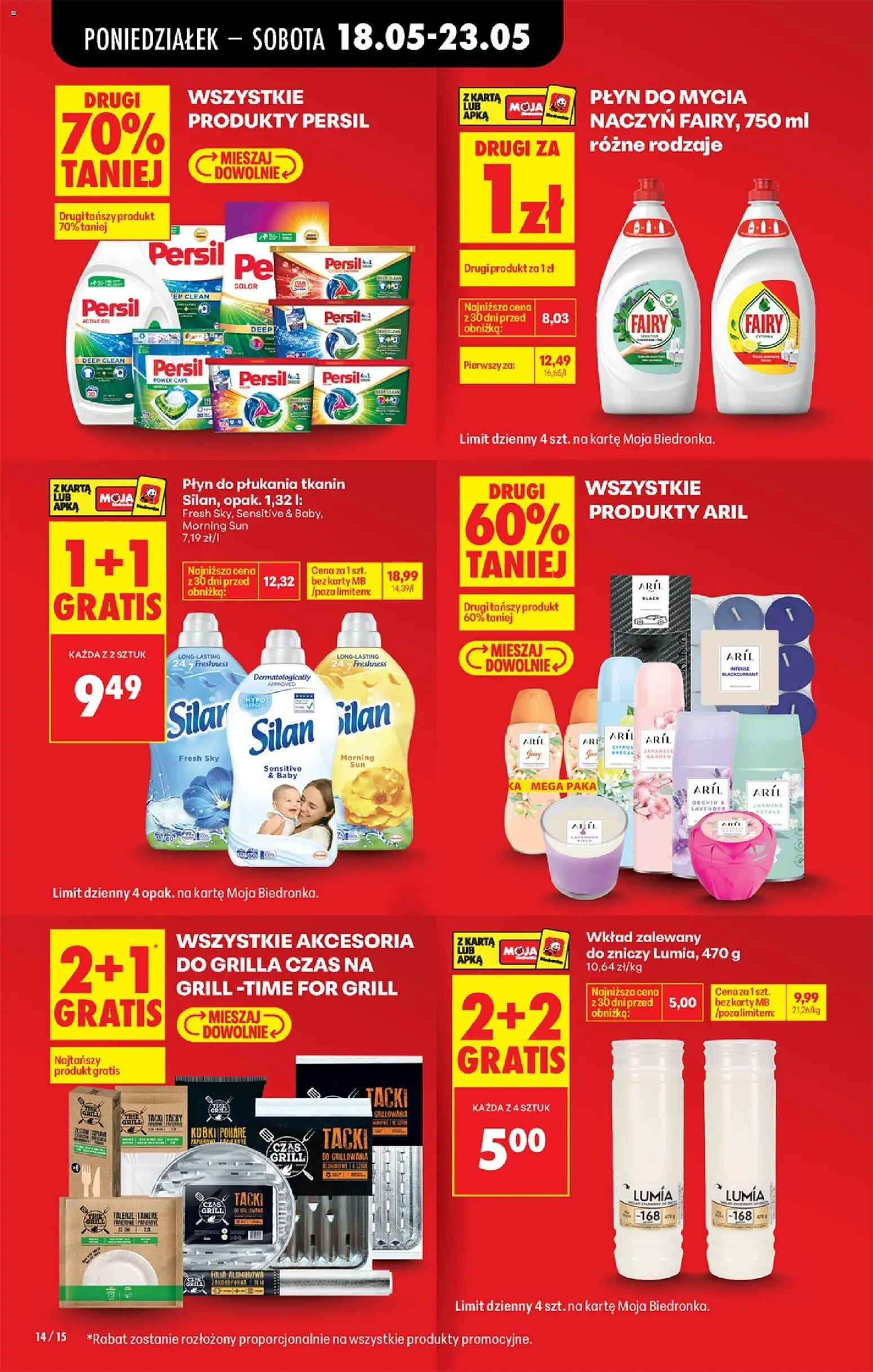 Biedronka Polsko leták od 18.05.2026 | Strana: 16 | Produkty: Silan, Karty, Persil