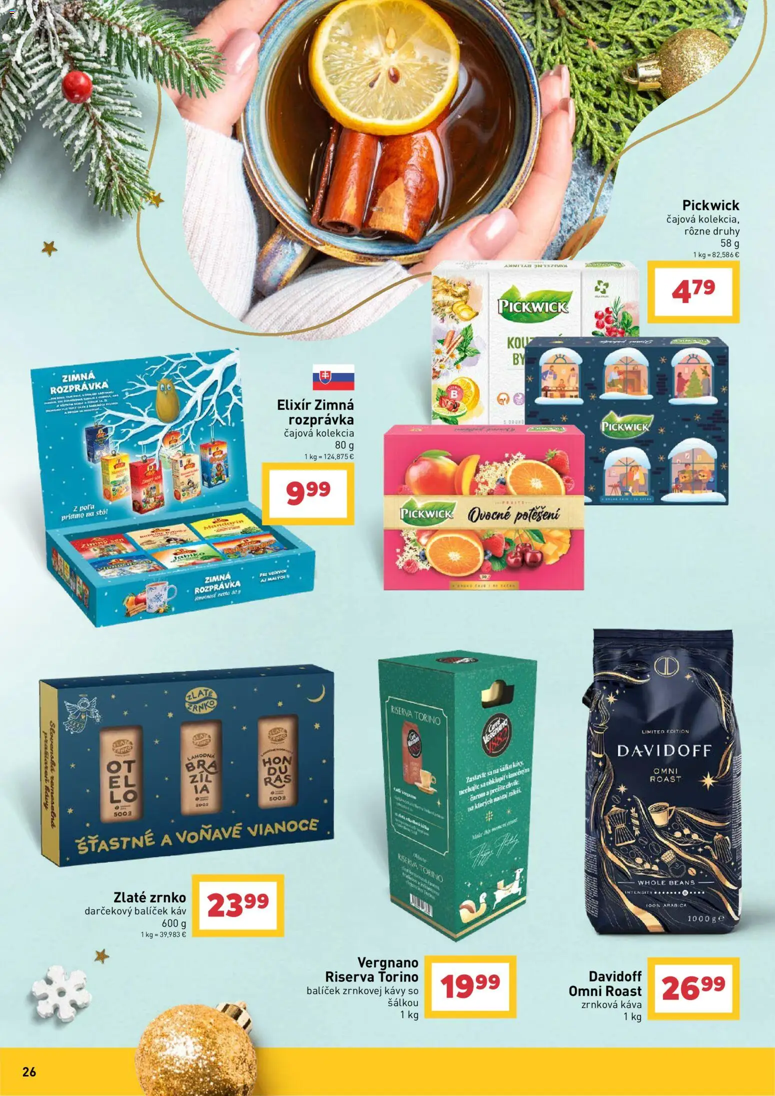 Nové Billa akcie – leták je platný od 14.10.2026 | Strana: 26 | Produkty: Stôl, Káva, Zrnková káva 1 kg