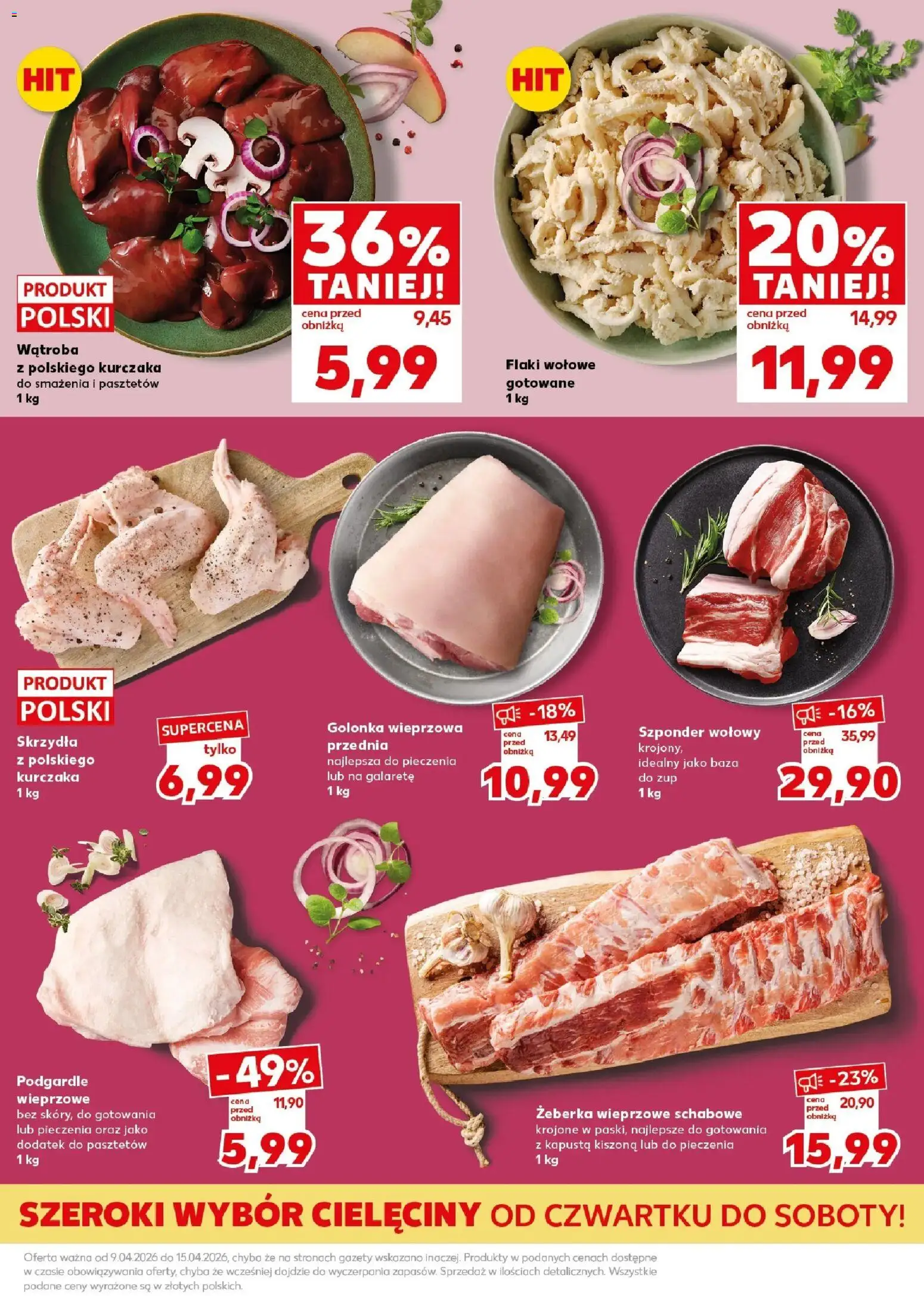 Kaufland gazetka - Mocny start od 13.04.2026 | Strona: 15 | Produkty: Kapusta, Kapusta kiszona, Flaki, Flaki wołowe
