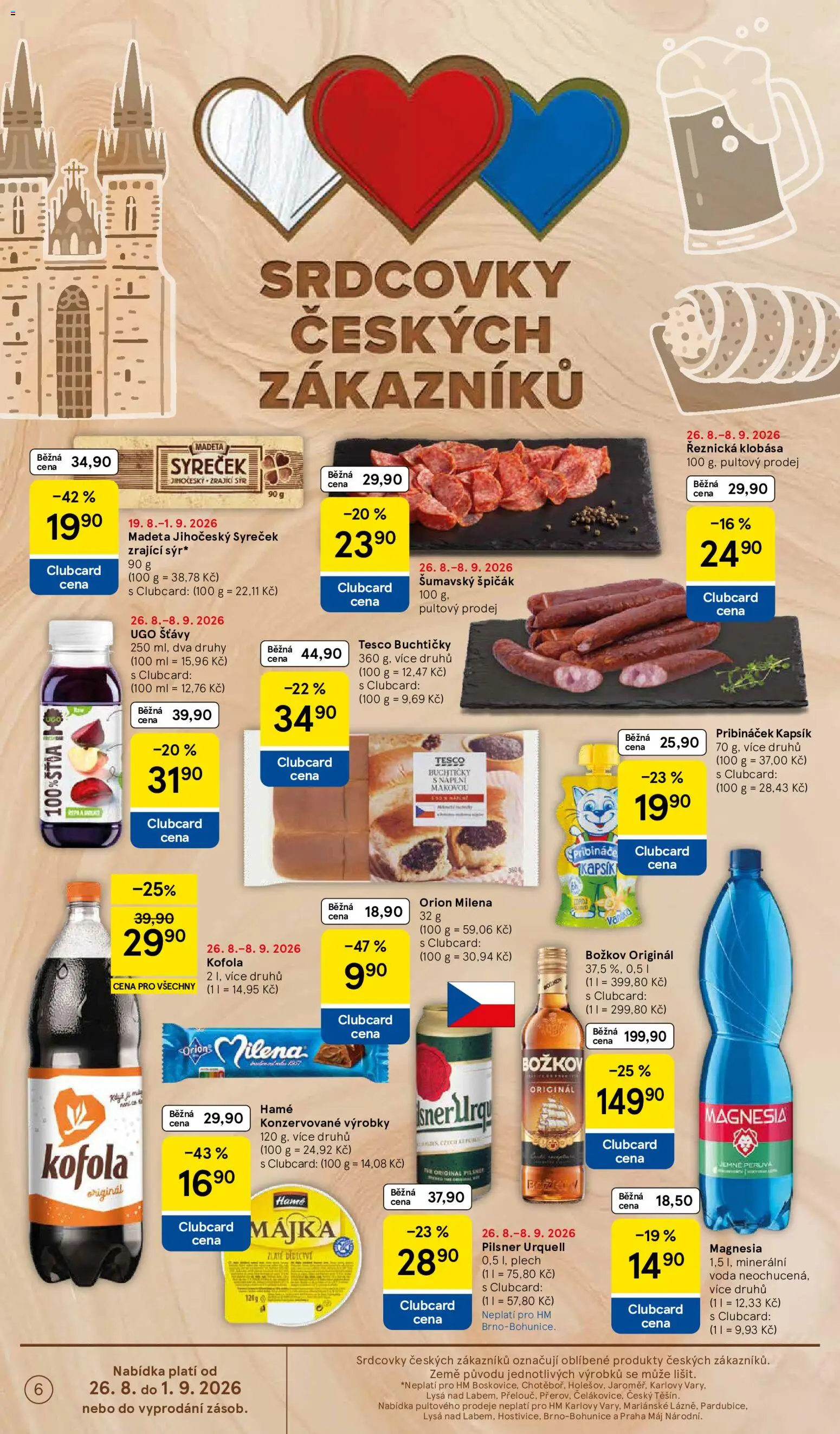 Tesco leták - Hypermarket od 26.08.2026 | Strana: 6