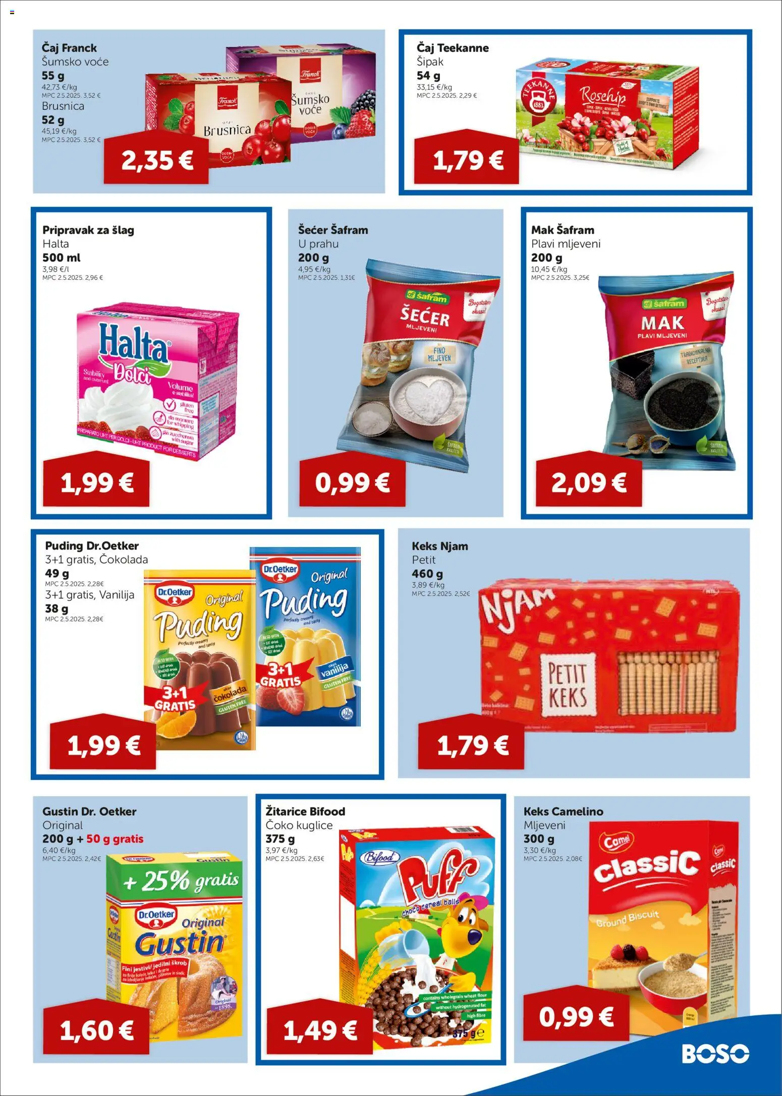 Boso katalog | vrijedi od 22.10.2026 | Stranica: 7 | Proizvodi: Čokolada, Šlag, Brusnica, Mak