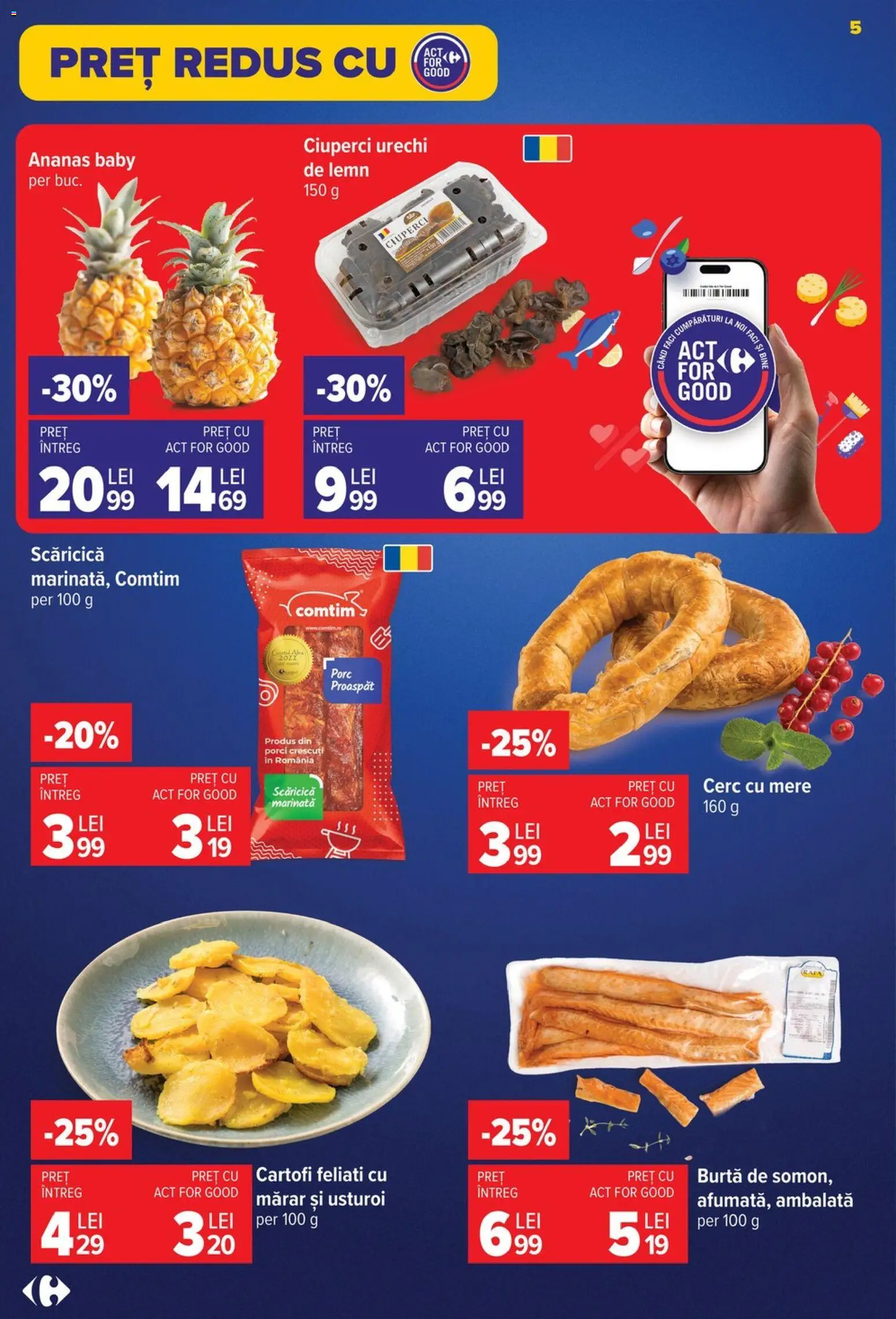 Noul catalog Carrefour – valabil de la 17.06.2026 | Pagină: 4 | Produse: Mărar, Ciuperci, Mere, Cartofi