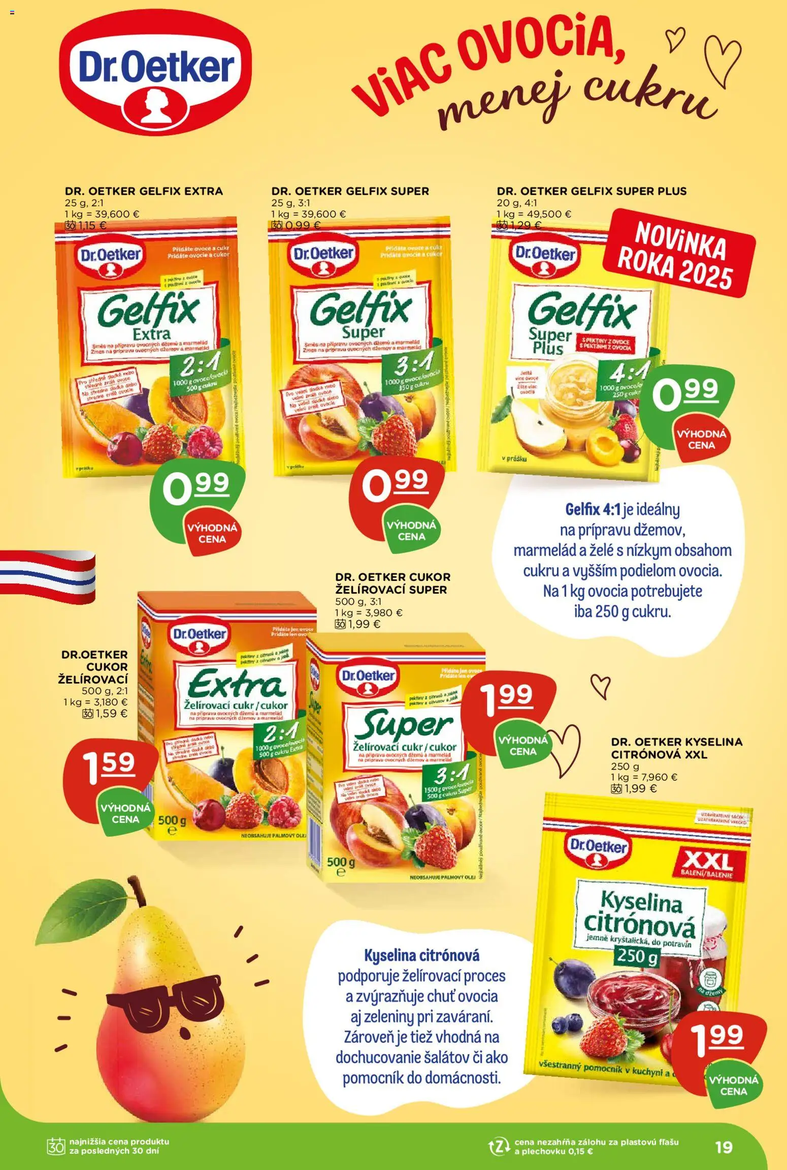 Nové Terno akcie – leták je platný od 11.06.2026 | Strana: 19 | Produkty: Olej, Cukor, Ovocie