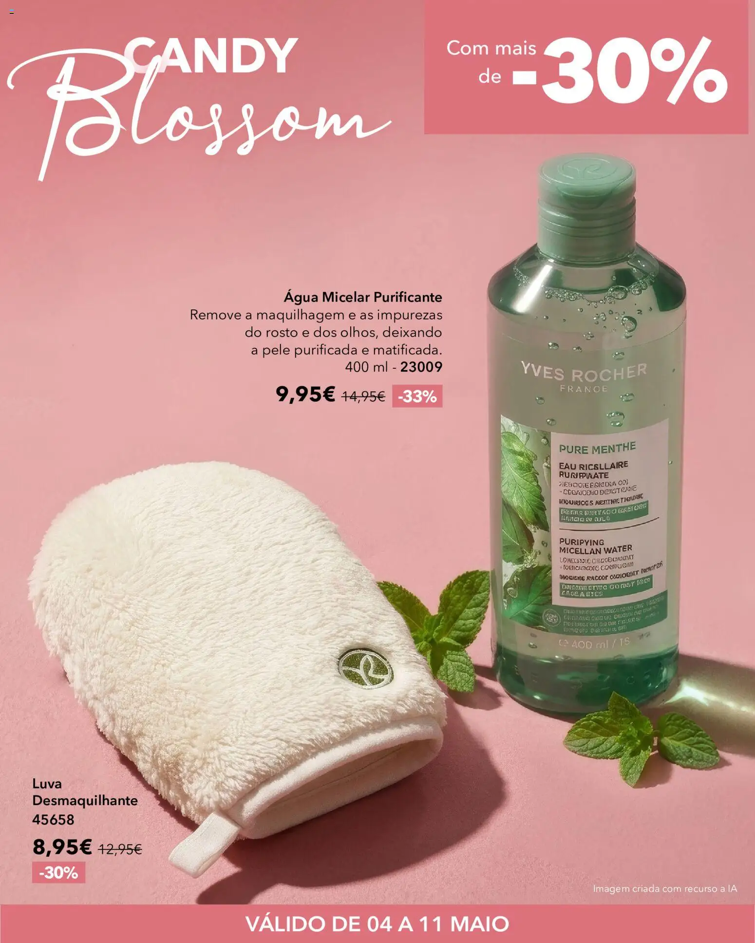 Yves Rocher Candy blossom  │ válido de 04.05.2026 | Página: 15 | Produtos: Agua, Água micelar, Maquilhagem