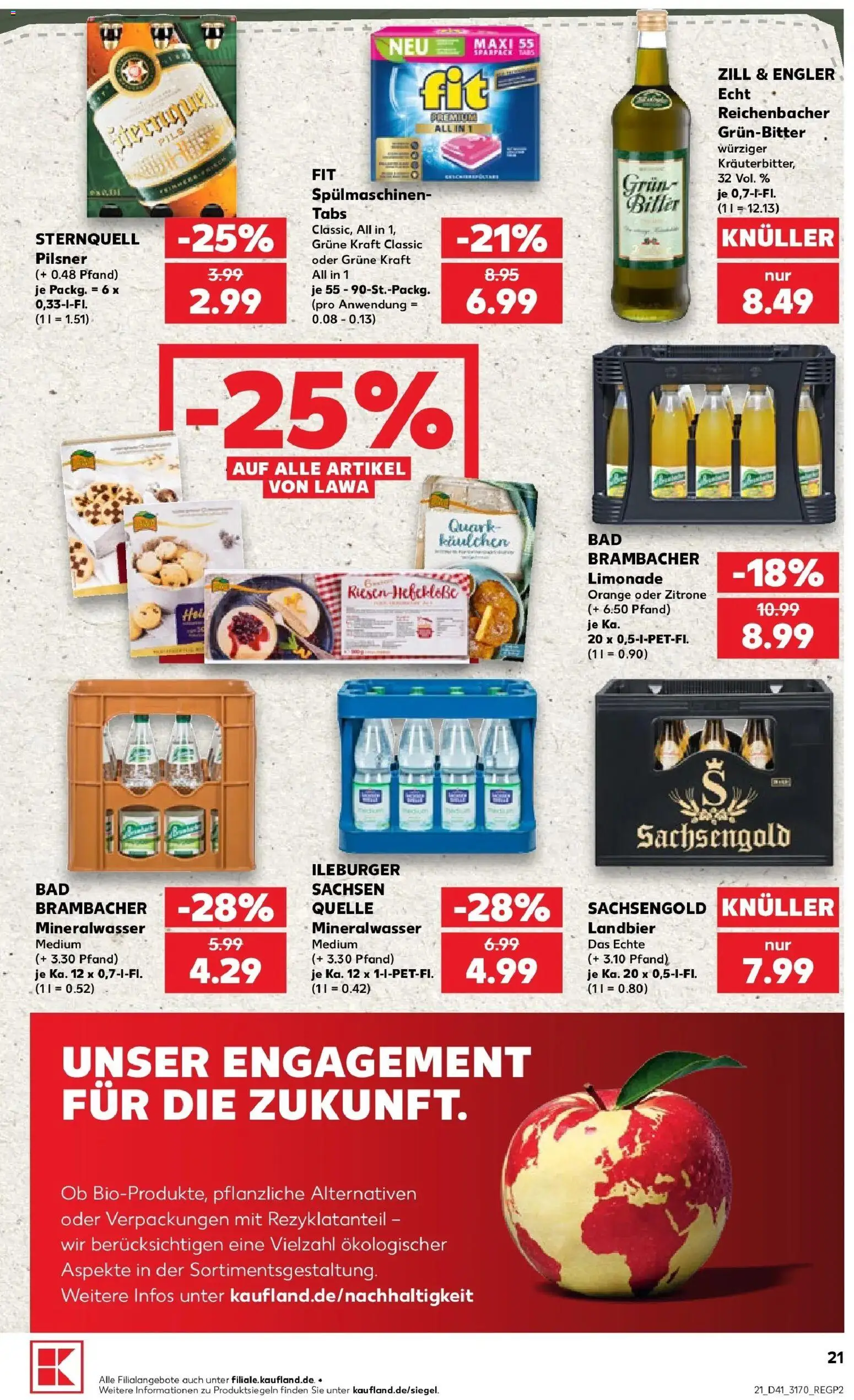 Prospekt Kaufland ab 05.10.2026 » Angebote Online zum Blättern | Seite: 31 | Produkte: Quark, Pils, Limonade, Mineralwasser