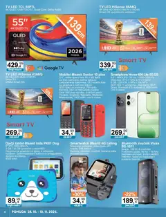 KTC Katalog tehnike i posuđa - Pregled kataloga iz trgovine KTC, vrijedi od 28.10.2026 | Stranica: 4 | Proizvodi: Bluetooth zvučnik, Led, Radio, Kabel