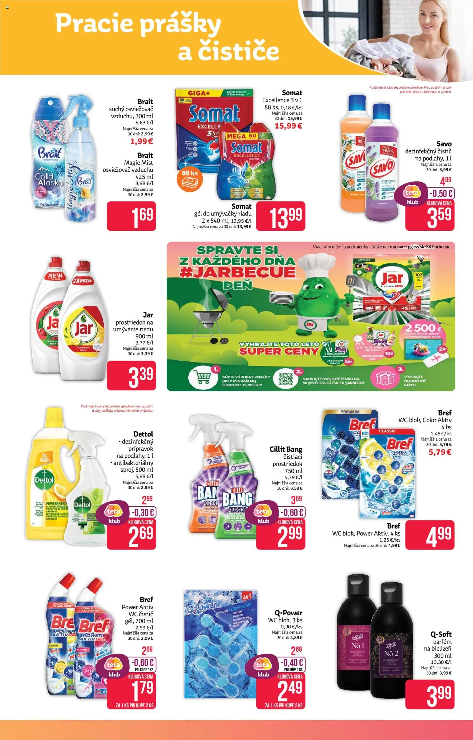 Nové Teta drogerie akcie – leták je platný od 06.07.2026 | Strana: 15 | Produkty: Osviežovač vzduchu, Wc, Savo, Jar